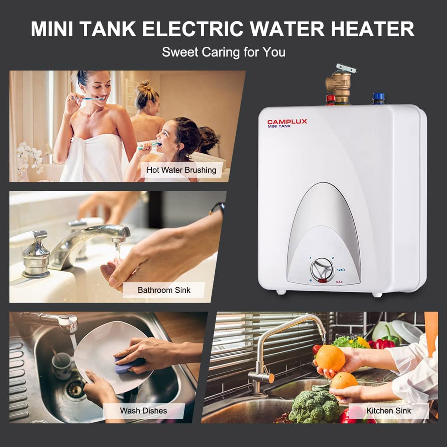 Eemax Mini-Tank 1-Gallon Short 5-year Limited Warranty 1400-Watt 1 Element  Point Of Use Electric Water Heater in the Water Heaters department at