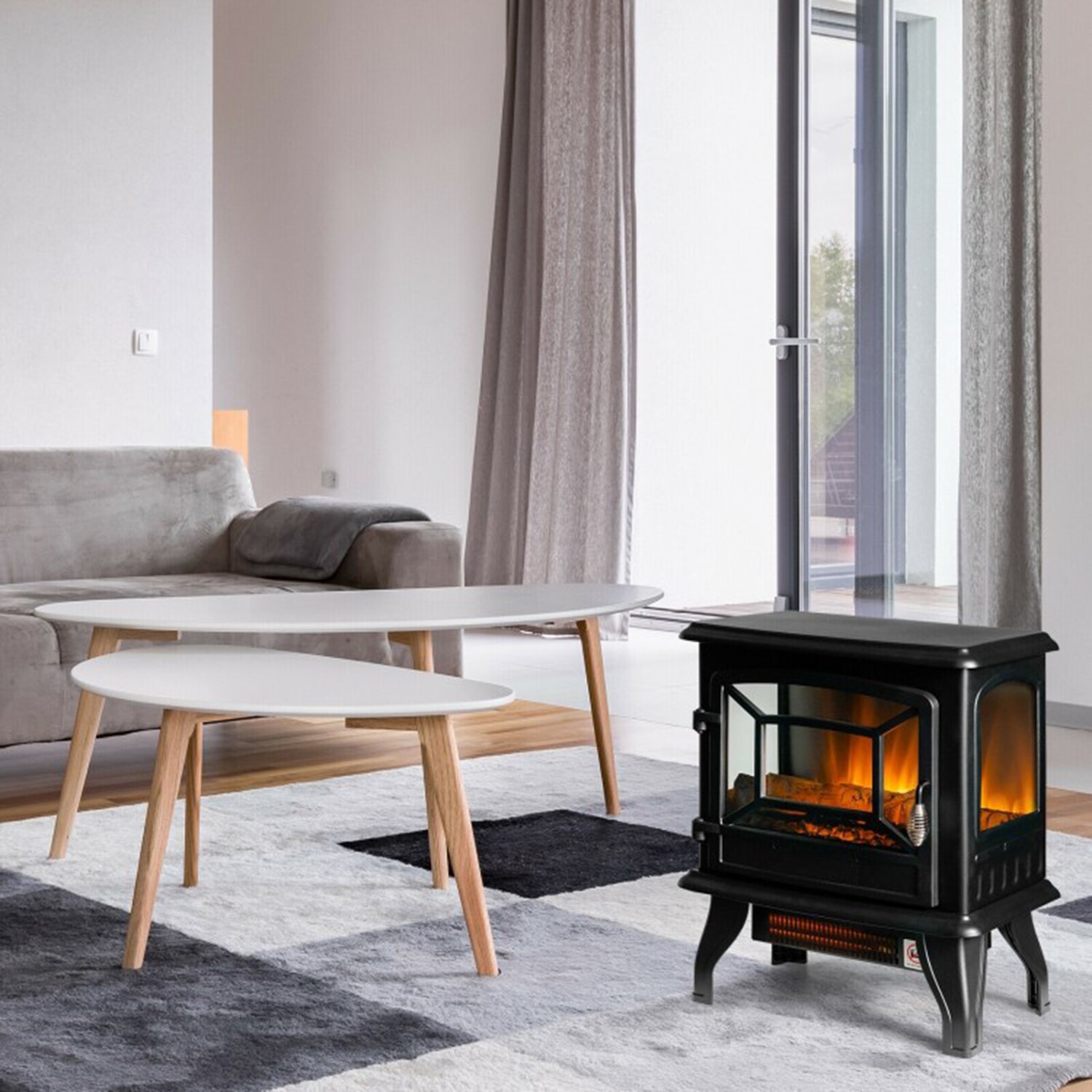 Clihome CL-FP10057BK Electric-Fireplaces - View #3