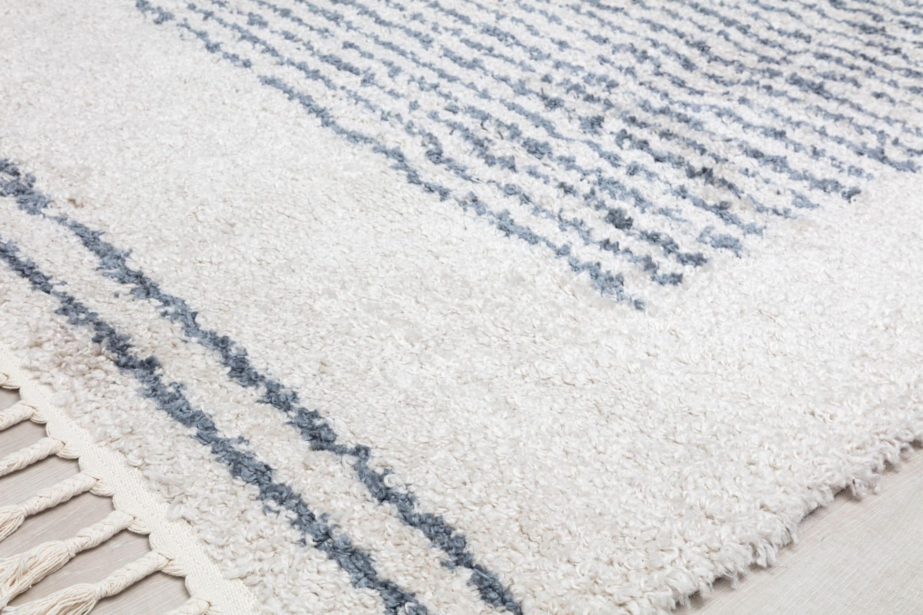 Rugs America Bennett 2 X 8 (ft) Snow Veil Indoor Stripe Runner Rug in the  Rugs department at