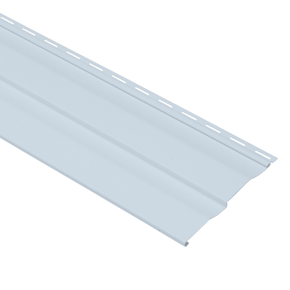 Georgia-Pacific 259979B Shadow Ridge Double 4-in Dutch Lap Blue Vinyl Siding Panel 8-in x 150-in (8.33-sq ft /piece)