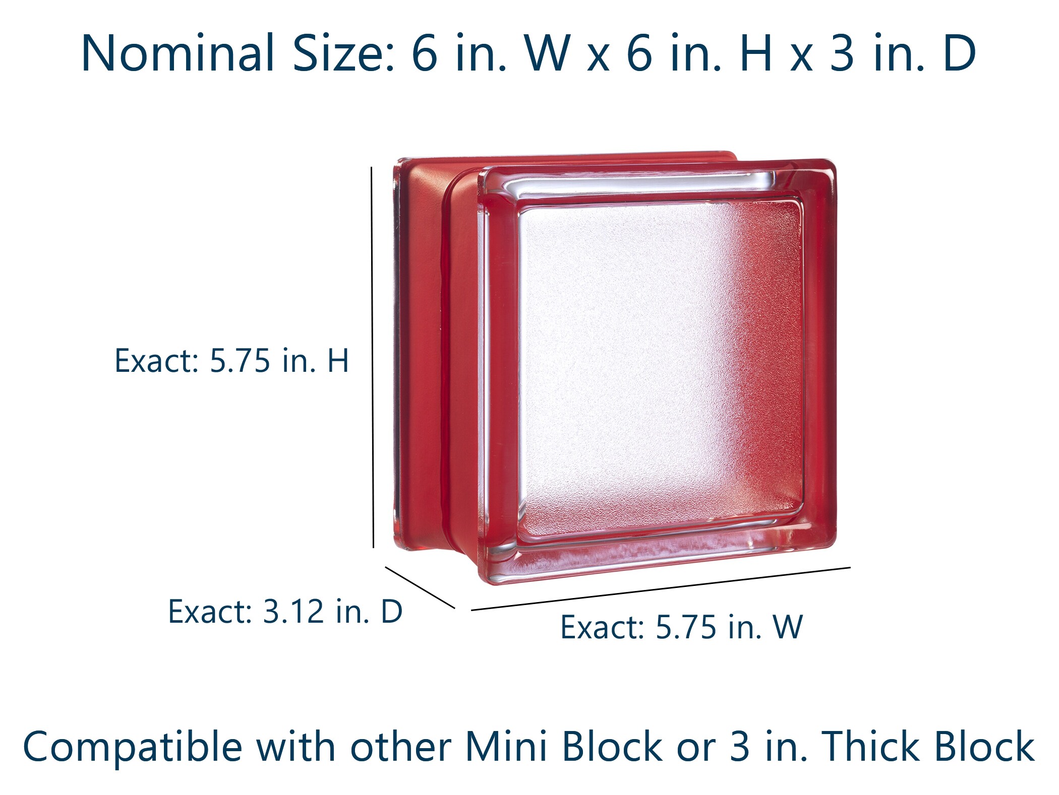 myMINIGLASS 122439C Glass-Block - View #3