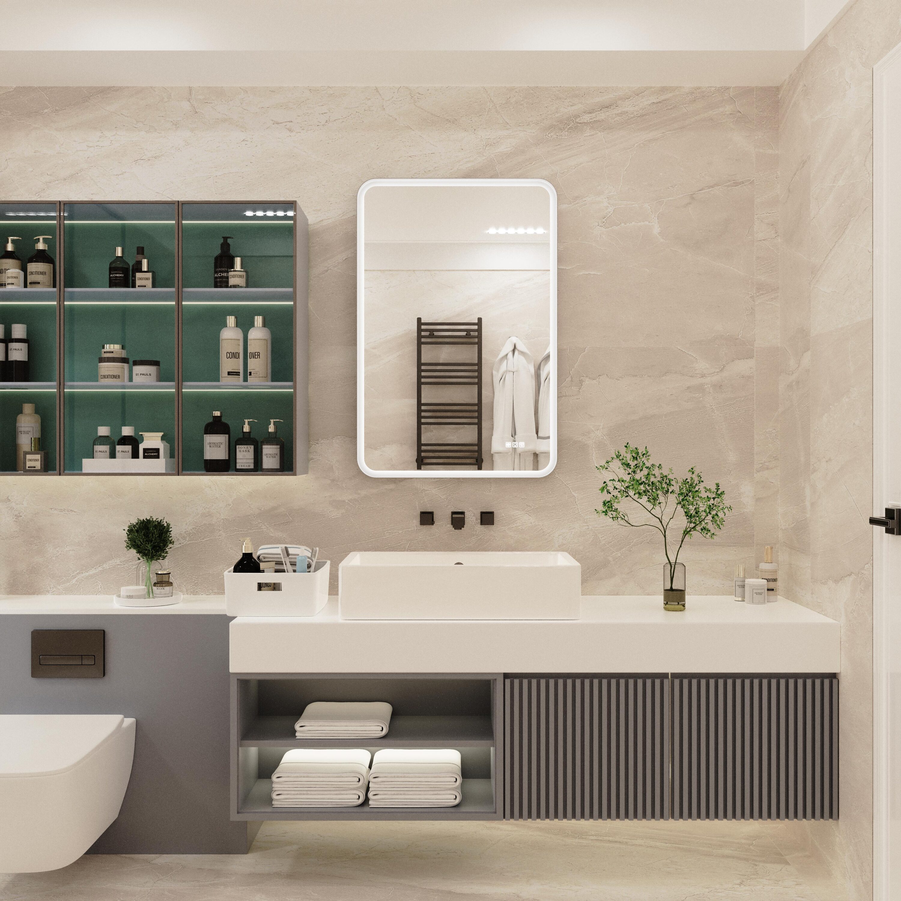 Bayfeve BF-195765-MIR Framed-Bath-Mirrors - View #4