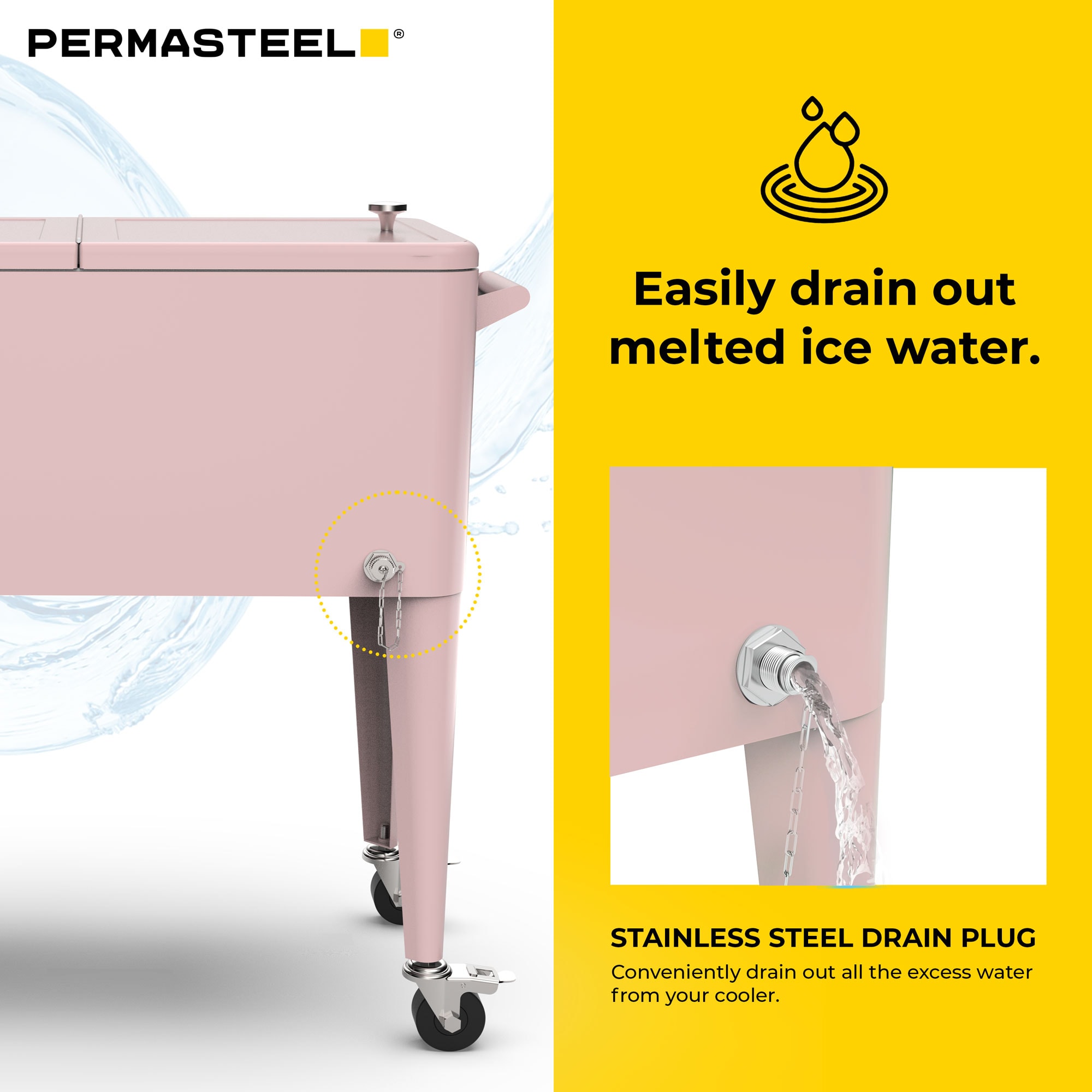 Permasteel PS-203 PINK Beverage-Coolers - View #6