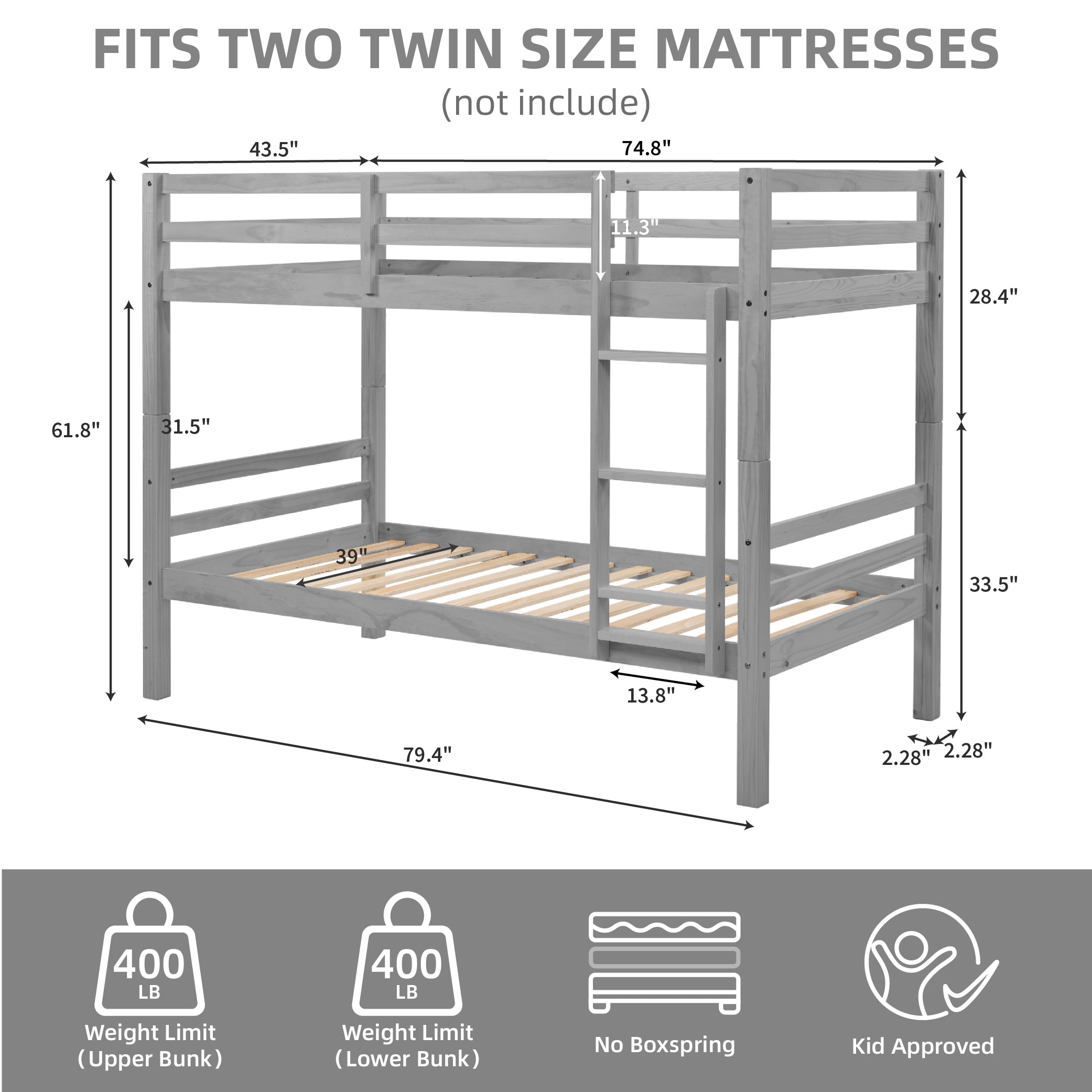 Tatayosi JJ-09020140 Bunk-Beds - View #7