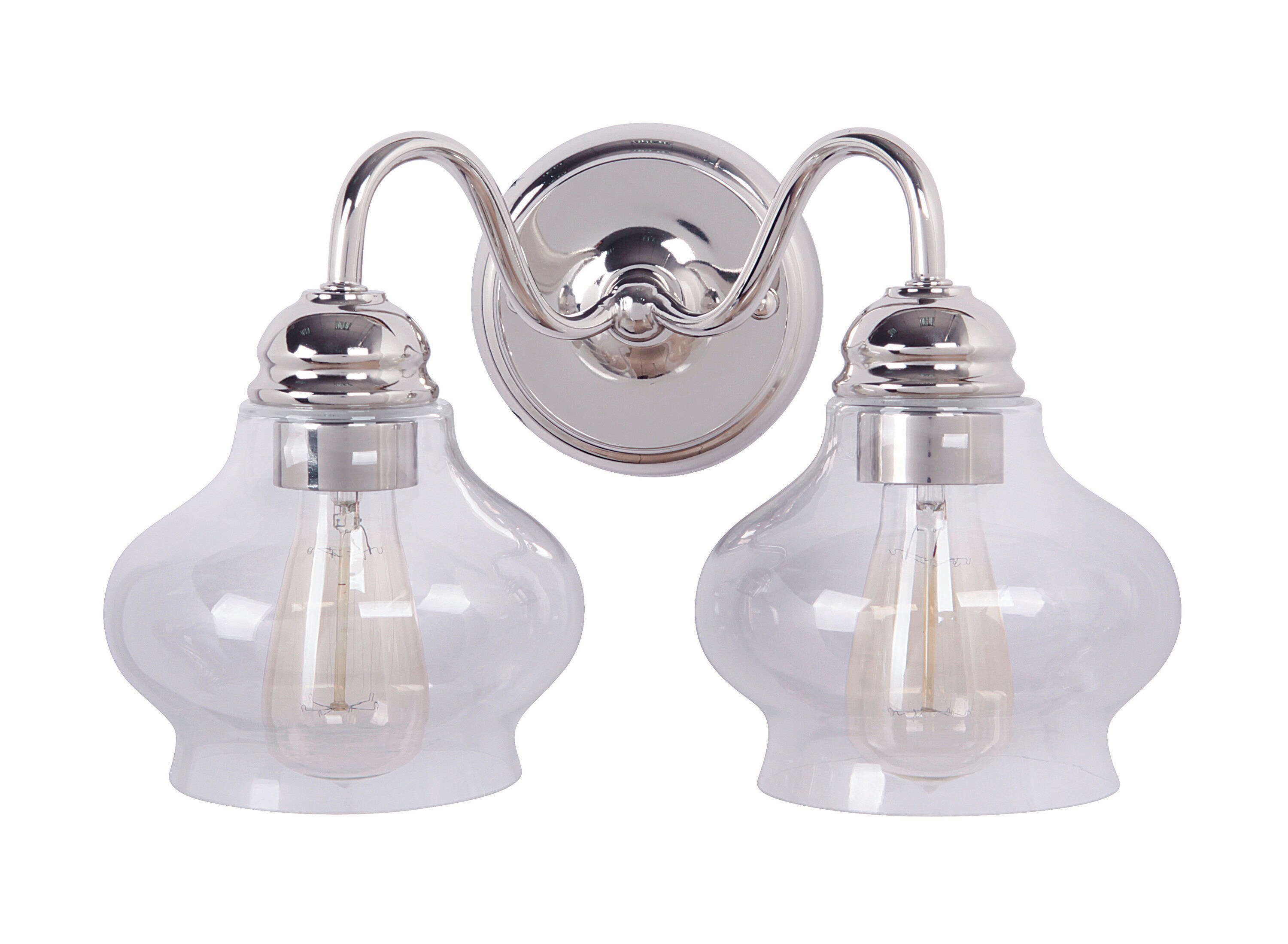 Craftmade 35002-PLN Yorktown 13.5-in 2 -Light Polished Nickel Traditional Vanity light