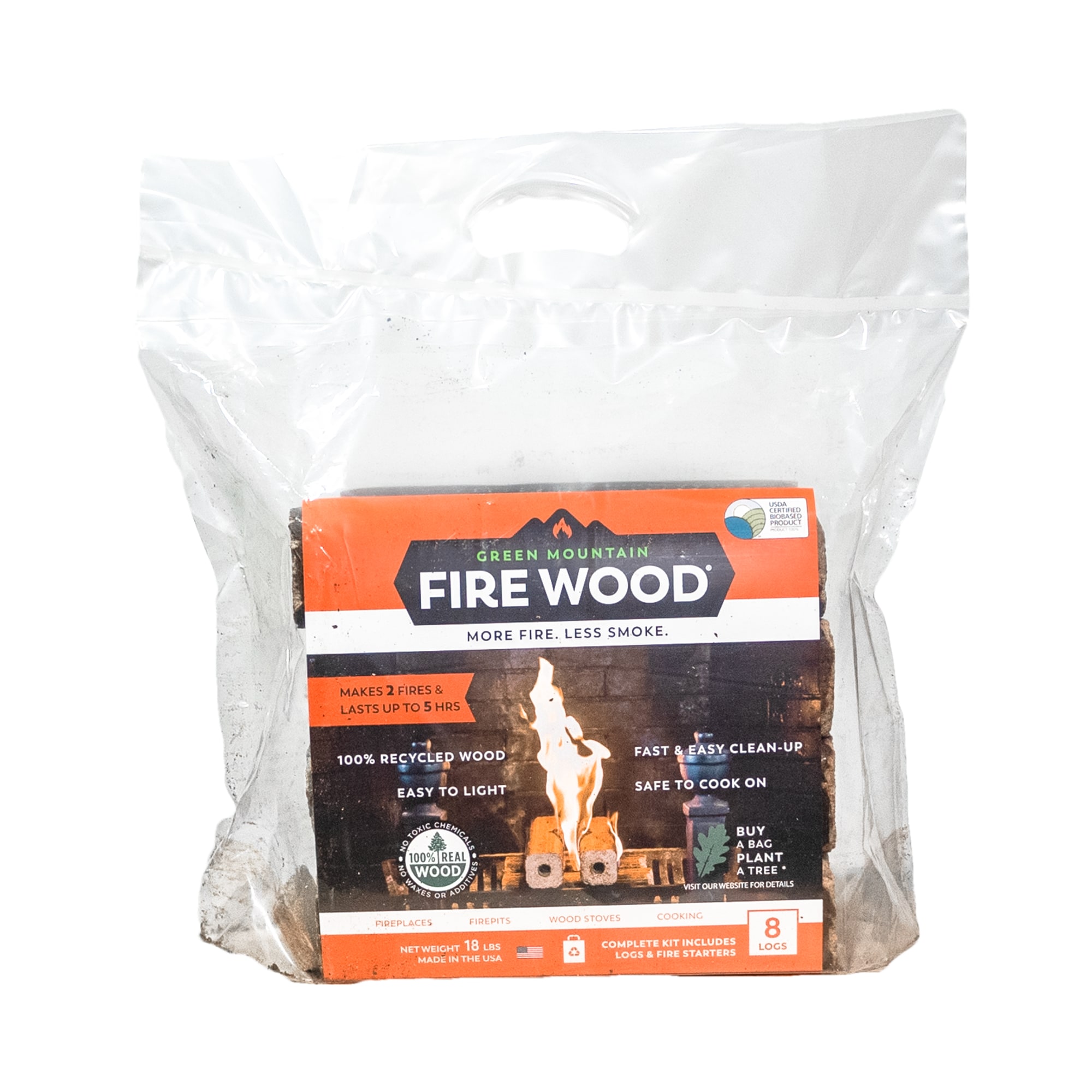 Canawick-Block 24-lb Natural Fire Log (4-Pack) in the Fire Logs &  Firestarters department at