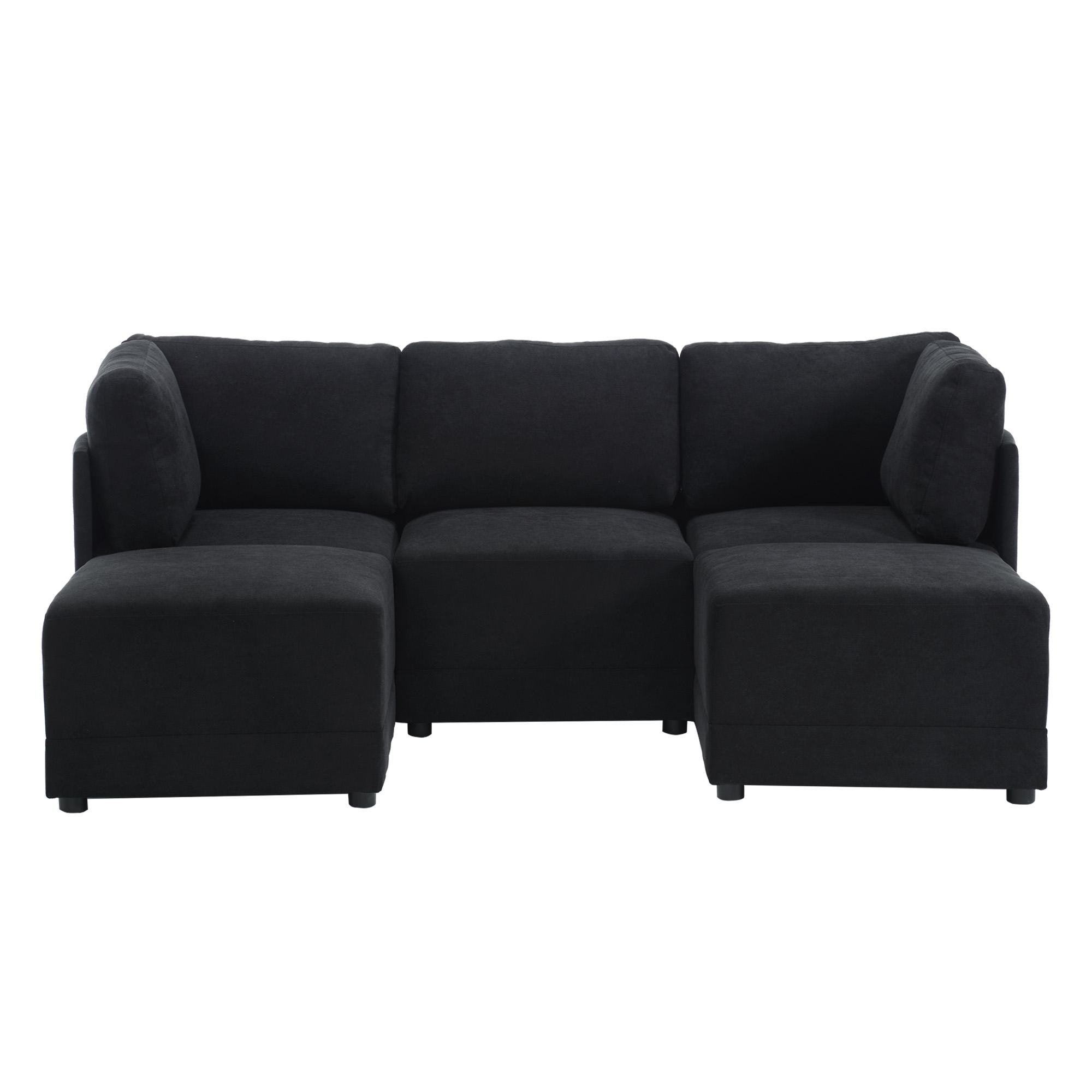 FARATI 7519-5-BLACK Sofas-Loveseats - View #2