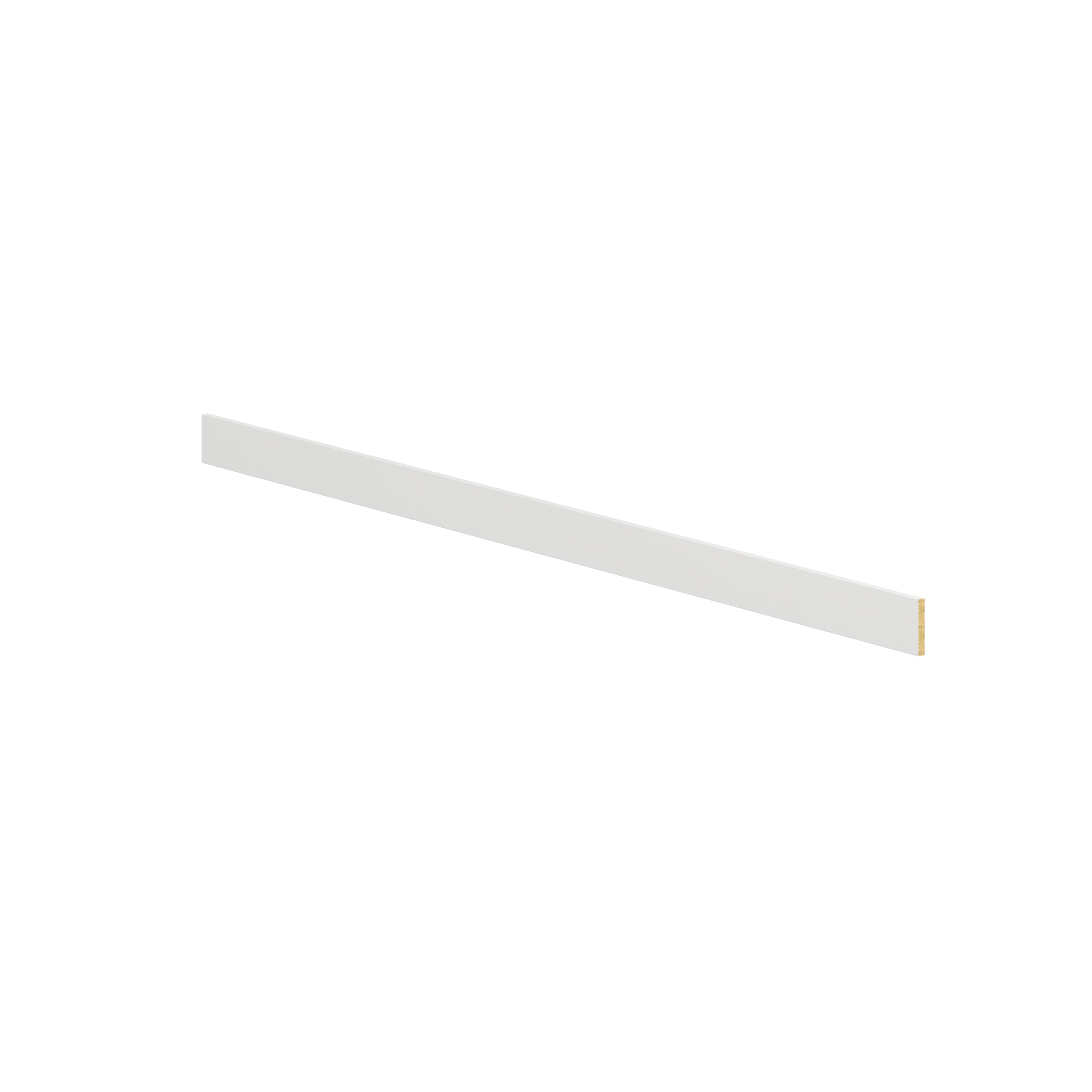 Hugo&Borg DSTK96-RI Riviera Cabinet Toe Kick 4.5-in W x 96-in H x 0.63-in D Bright White Painted