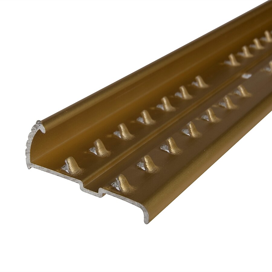 Columbia Aluminum Products 1.375-in x 96-in Gold Floor Carpet Gripper Columbia Aluminum Products 1.375-in x 96-in Gold Floor Carpet Gripper