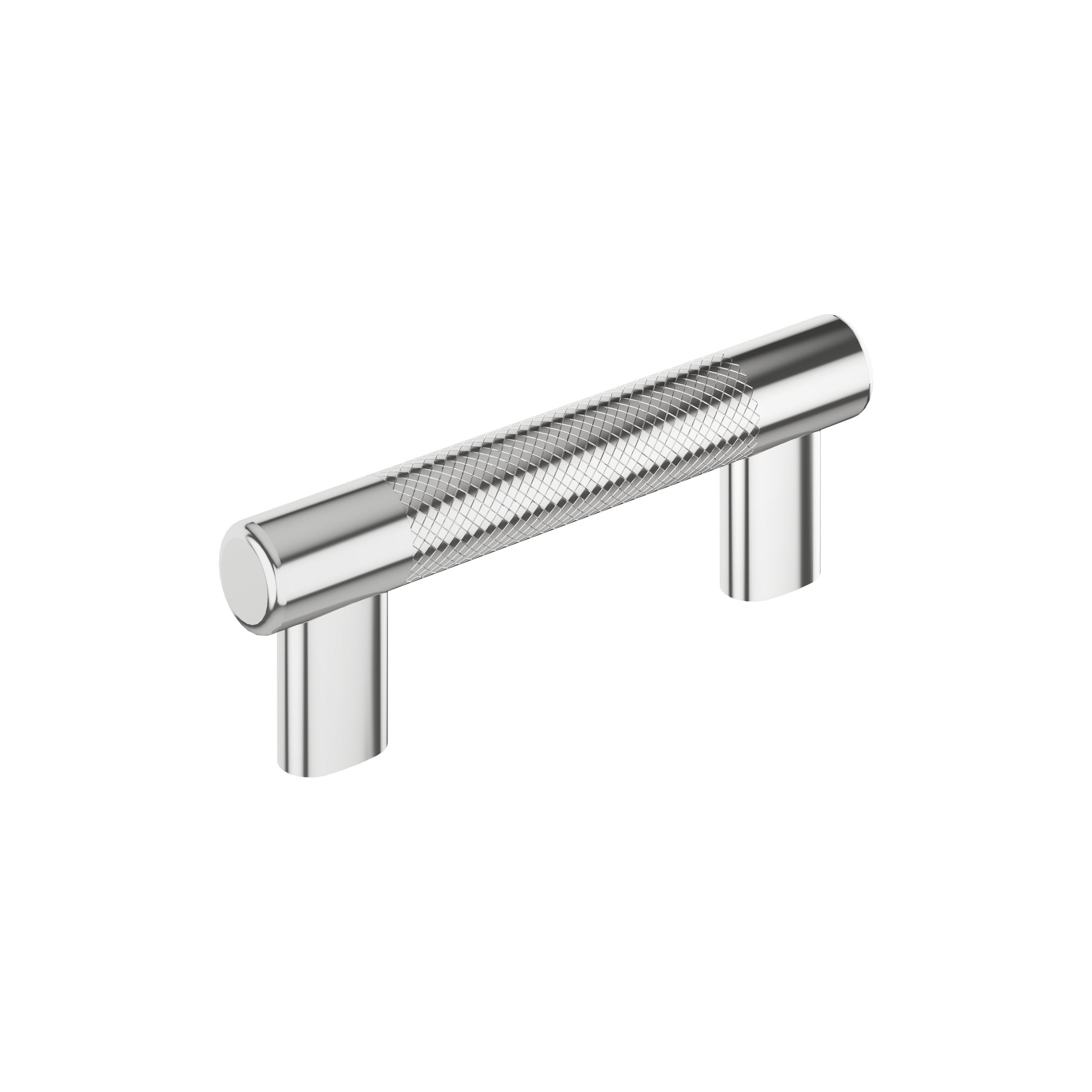 Amerock BP3655726 Bronx 3-in or 3-3/4-in , 76mm or 96mm Center to Center Polished Chrome Dual Mount Rectangular Bar