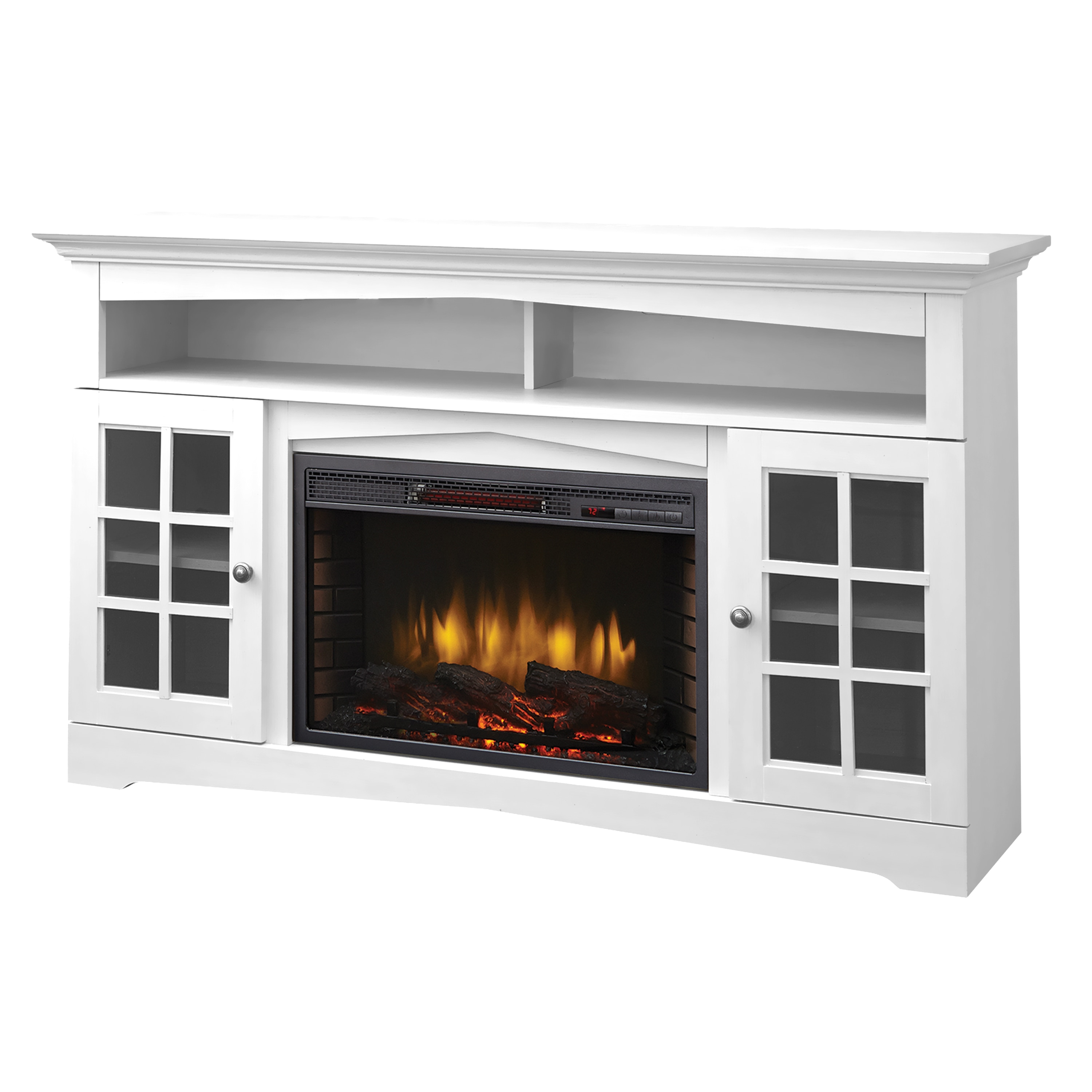 Lowes corner electric fireplace deals tv stand