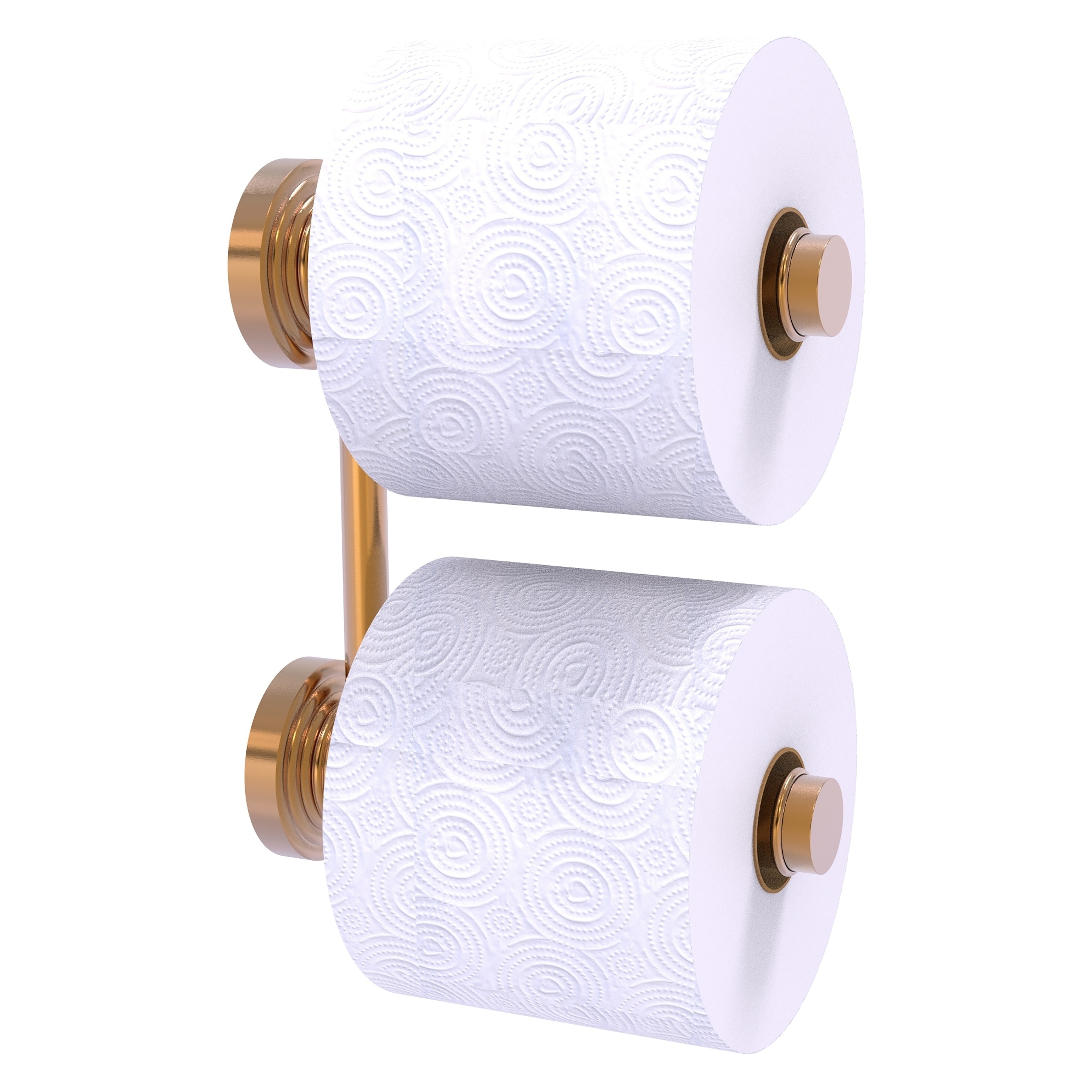 Allied Brass WP-24-RR-2-BBR Waverly Place Brushed Bronze Wall mount Double post Toilet Paper Holder 2 -Rolls