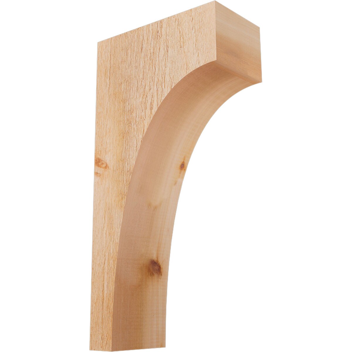 Ekena Millwork COR06X12X24HUN00RWR 6-in x 12-in x 24-in Huntington Unfinished Western red cedar Wood Paintable/Stainable Corbel