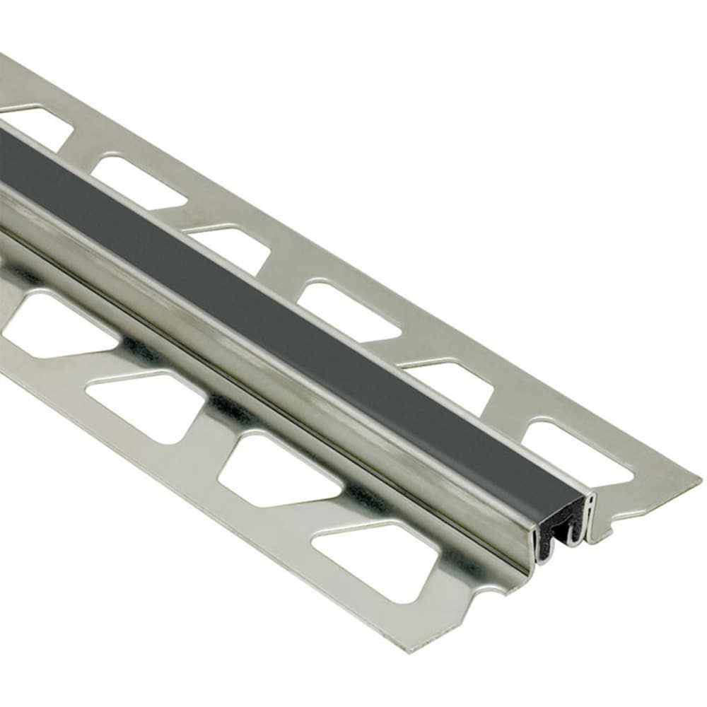 Schluter Systems EKSN250GS Dilex-KSN 1-in W x 98.5-in L Black Steel Movement joint Tile Edge Trim