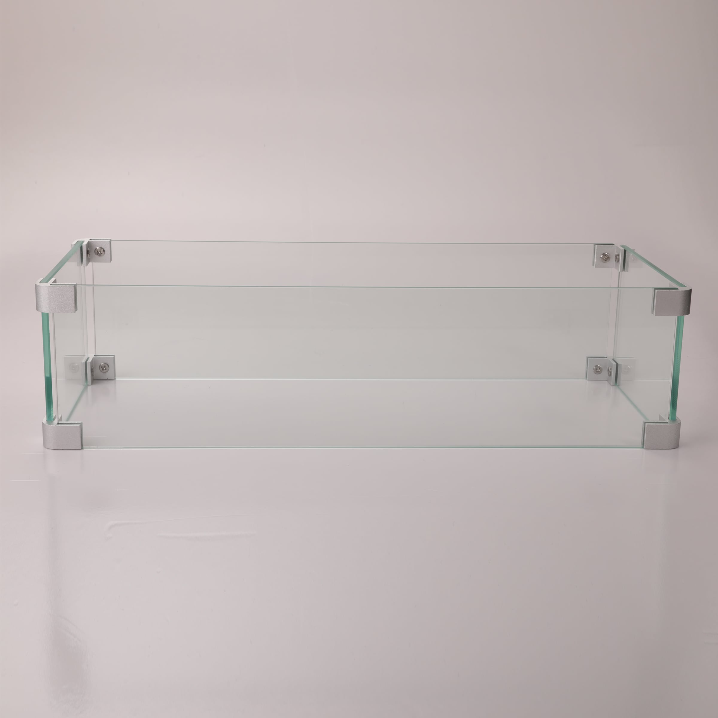Afoxsos LWMX104 Transparent Glass Fire Pit Wind guard