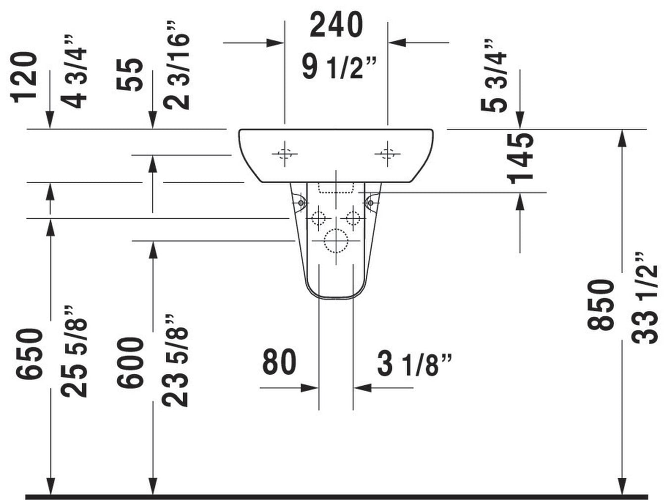 Duravit 07054500002 Bath-Sink - View #8