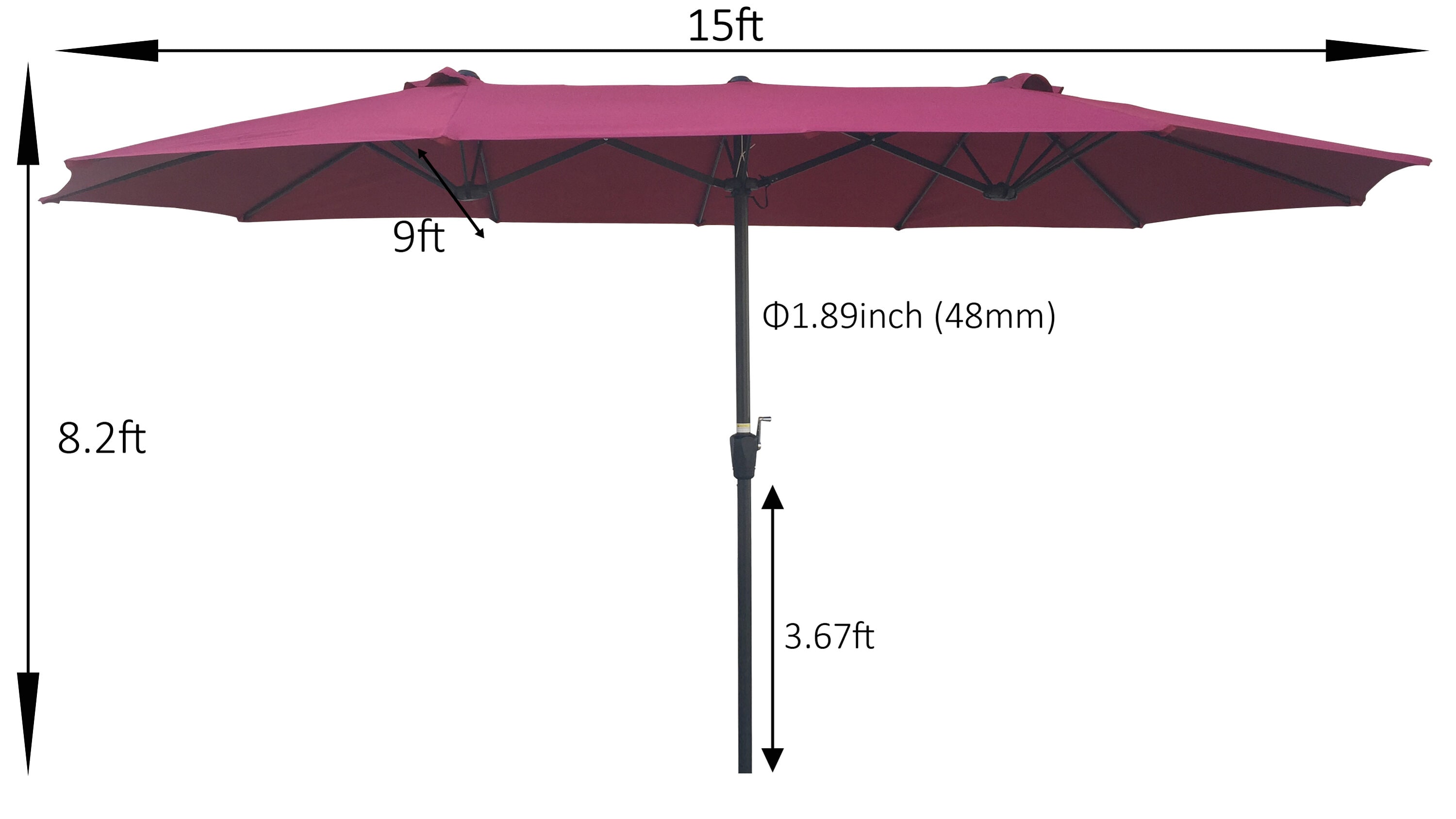 Runesay QCPATIO-08 Umbrellas-2 - View #5