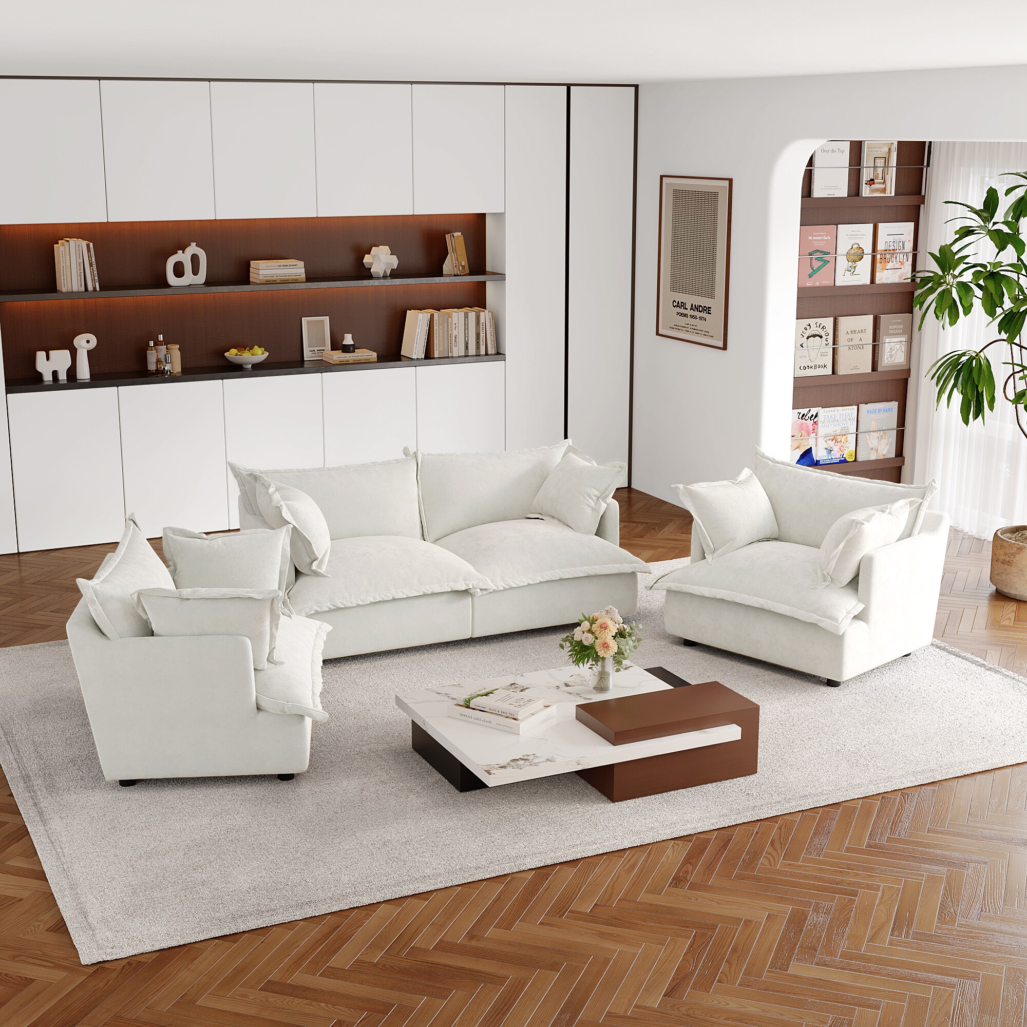 Dreamsidea CS11-BEI-LR-2SC Sofas-Loveseats - View #5