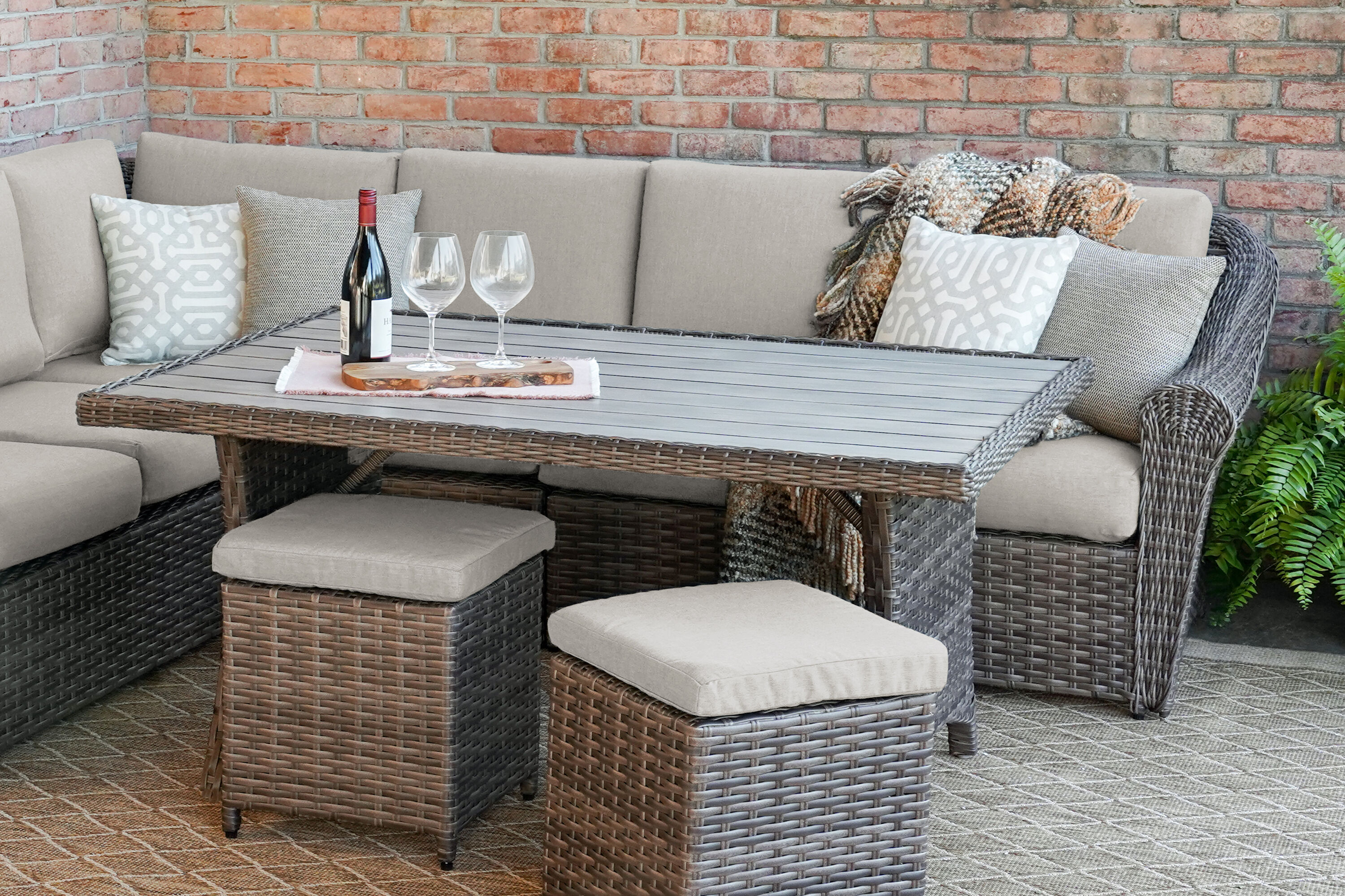 Leisure Made 515562-TAN Patio-Sofas-Daybeds - View #2
