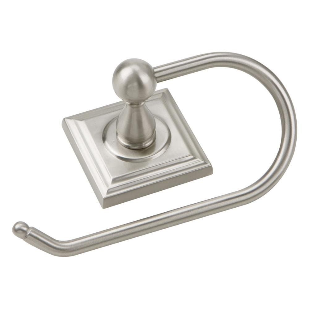 Delaney Hardware 520108 700 Series Satin nickel Wall mount Single post Toilet Paper Holder 1 -Rolls with Storage