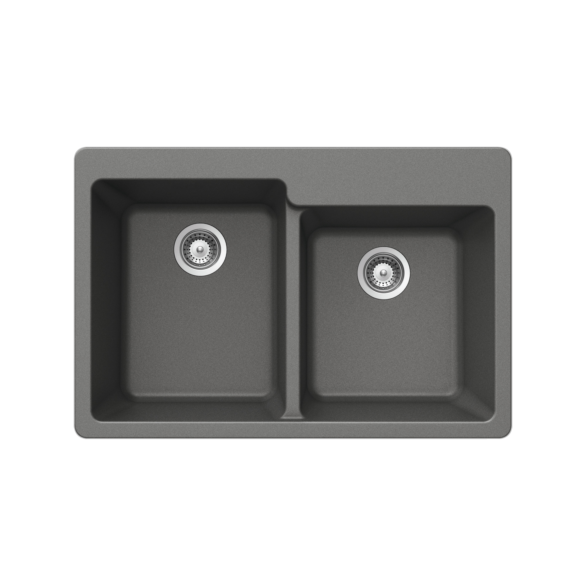 HOUZER  M-175U SLATE Quartztone 33 inch Granite Composite Undermount Kitchen Sink