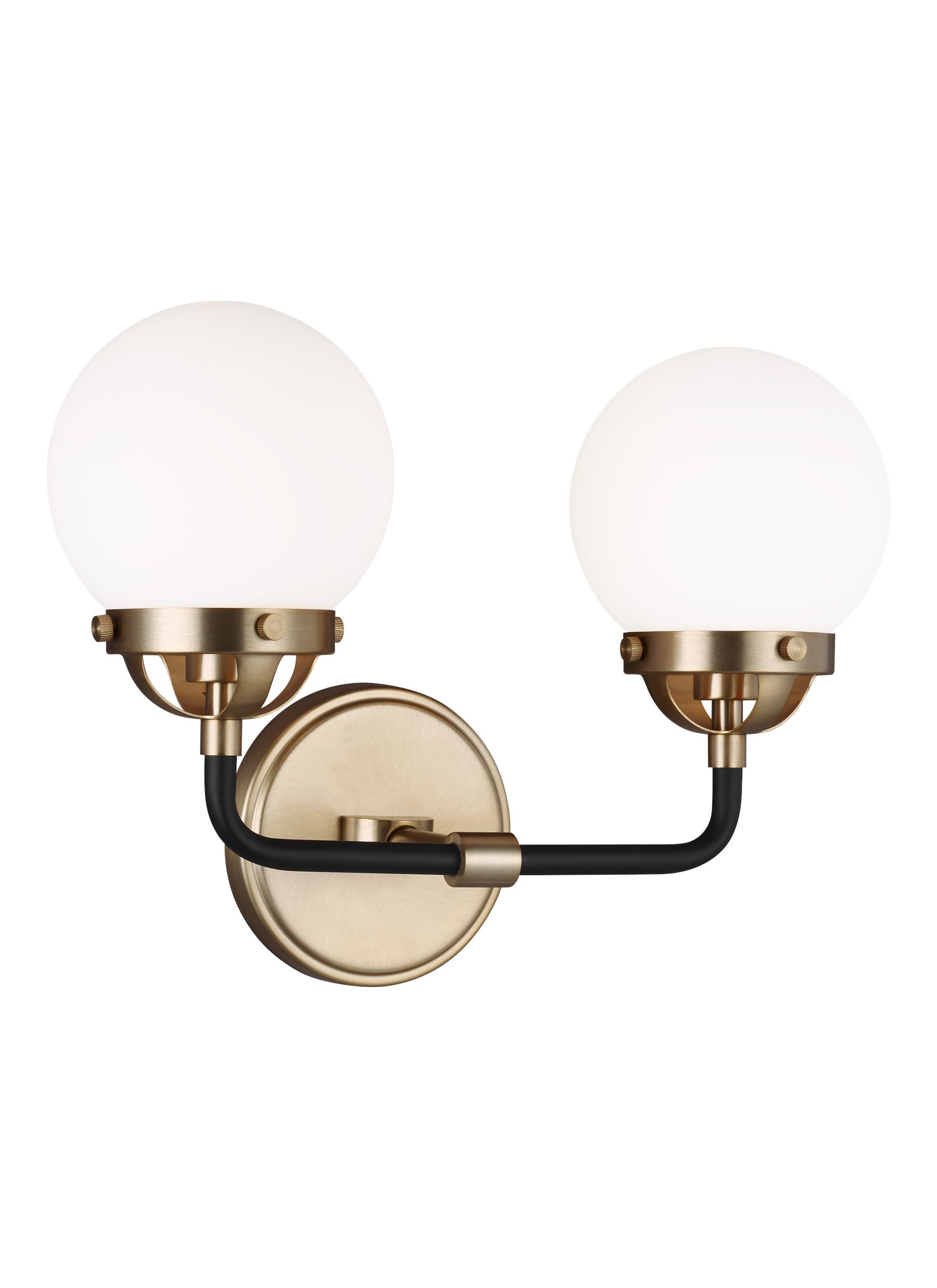 Generation Lighting 4487902EN-848 Cafe 14-in 2 -Light Satin Bronze Modern/contemporary Vanity light