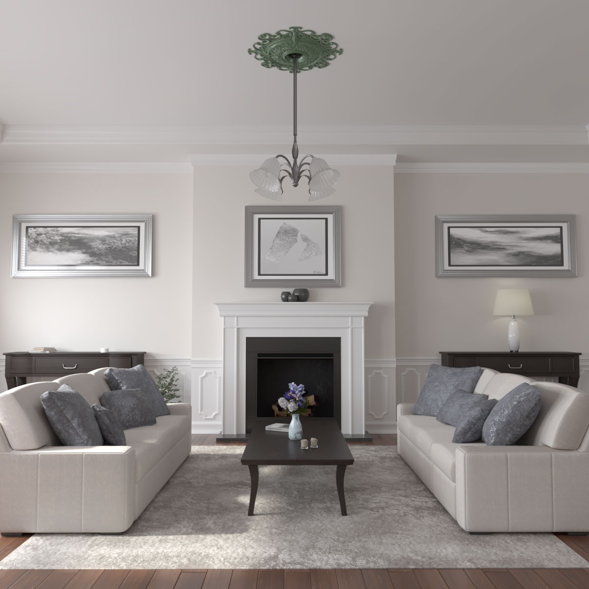 Ekena Millwork CM38OLAGF Ceiling-Medallions - View #4