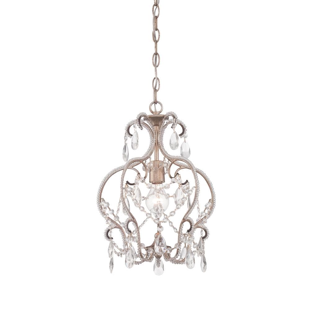 Designers Fountain 6203-ARS Calla 1-Light Argent Silver Transitional Dry Rated Chandelier
