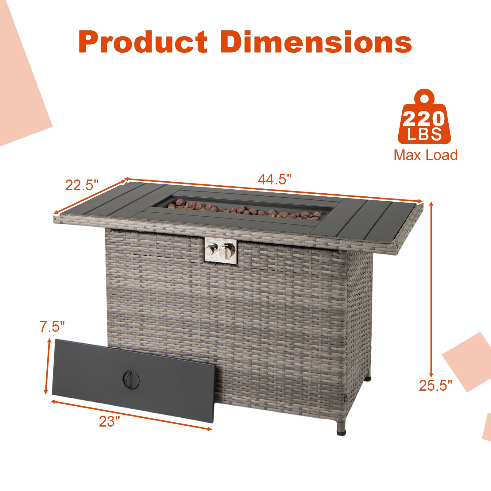 Slickblue D-CO-RG22221PN Outdoor-Gas-Firepits - View #4