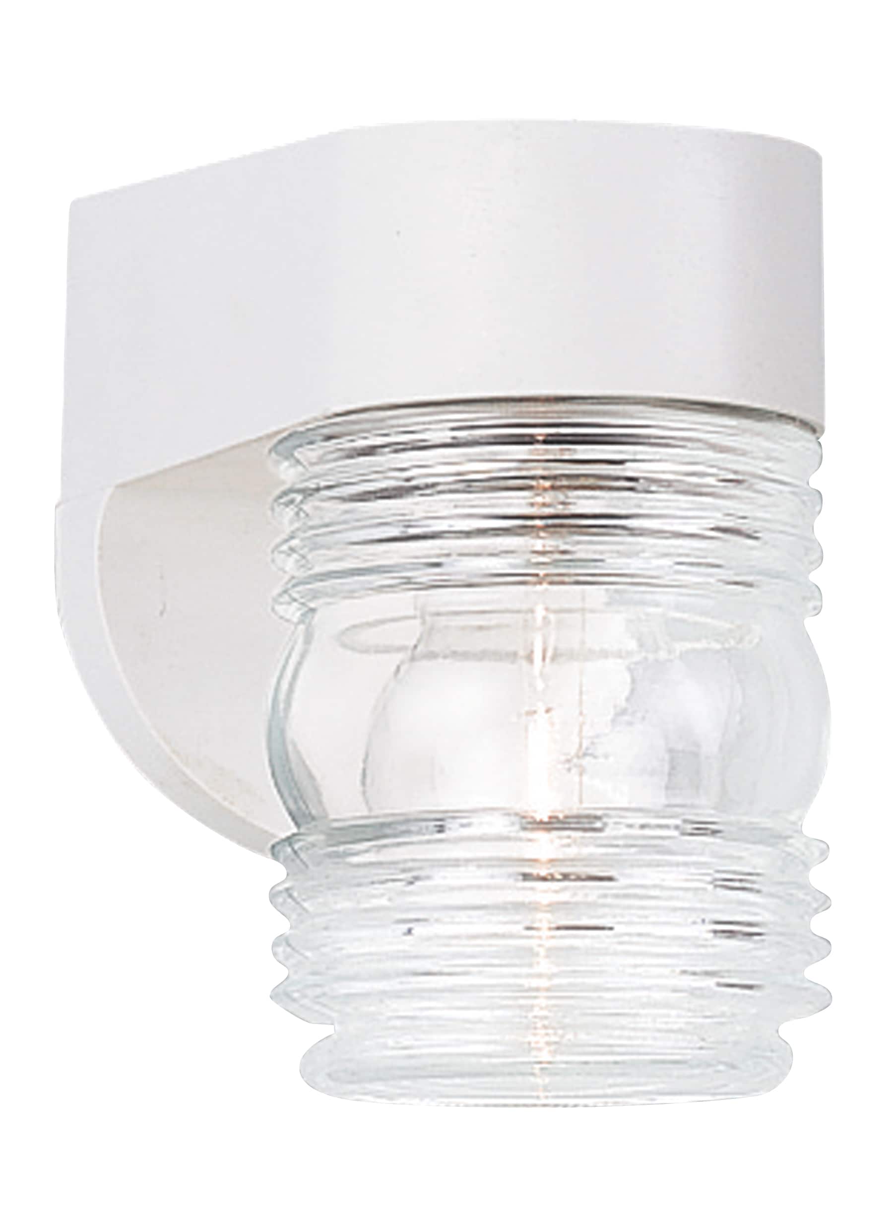 Generation Lighting 8750-15 1 -Light 6.0-in H White Hardwired Outdoor Wall Light