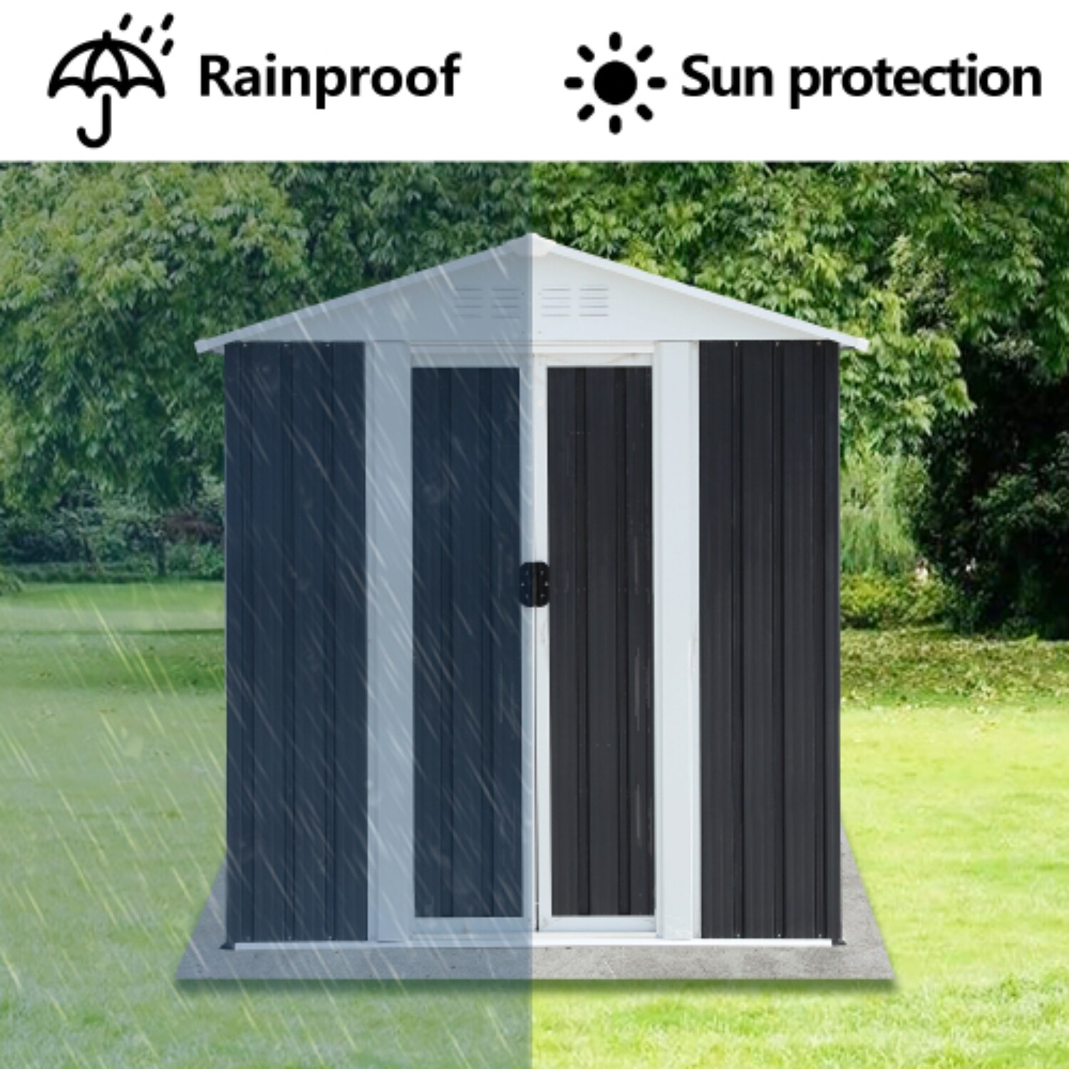 Wooakway FXLS0605-605A52 Metal-Storage-Buildings-Sheds - View #3