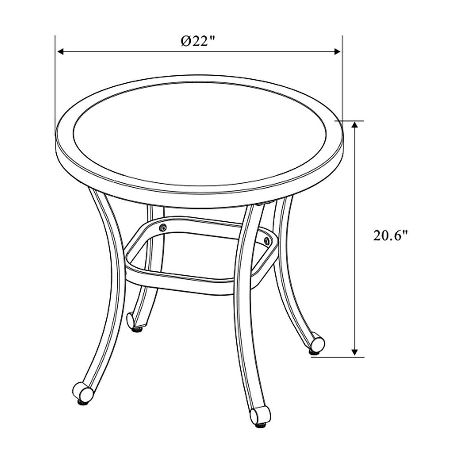 CASAINC BJC-WF-JW00202501 Patio-Tables - View #8
