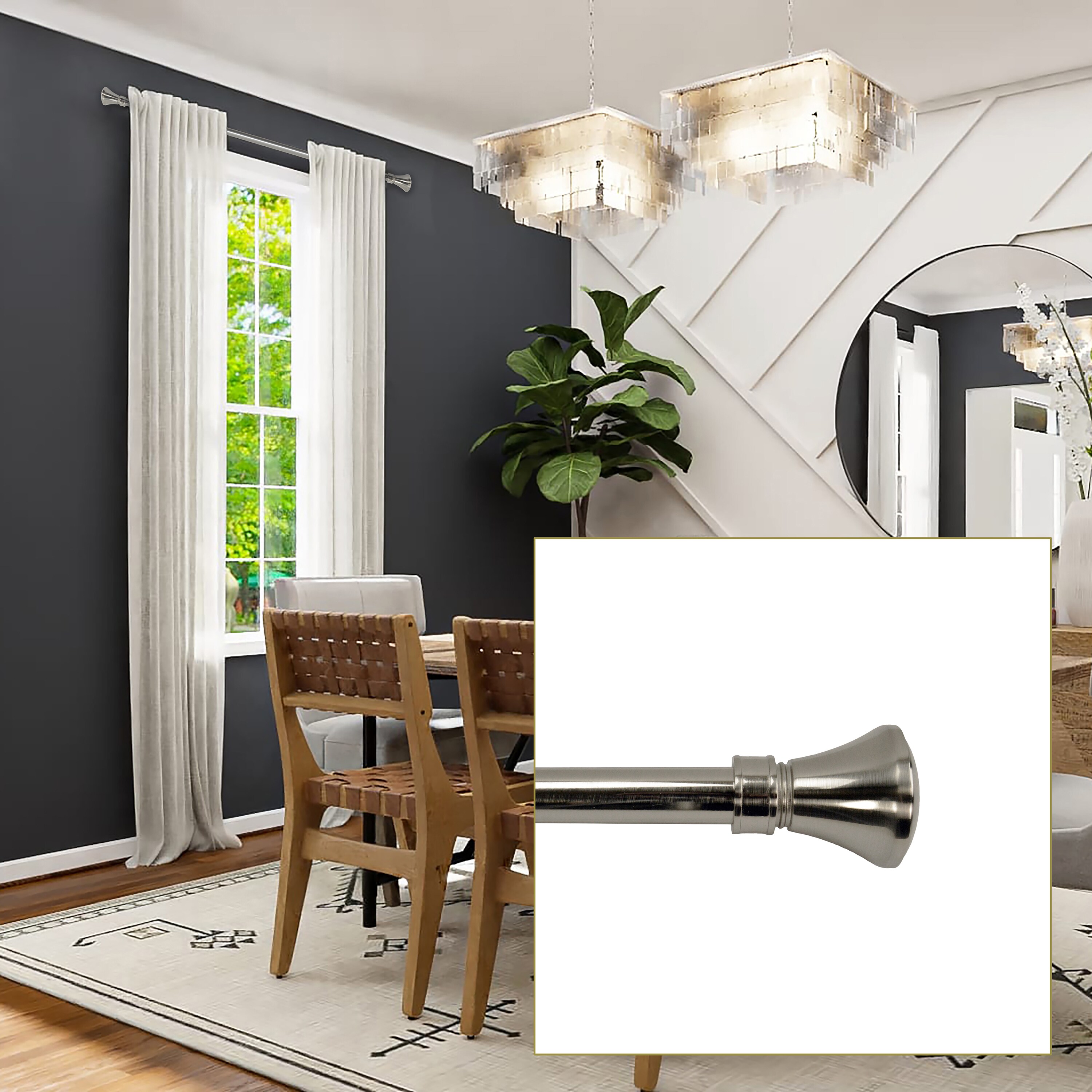 Versailles Home Fashions LX0948-50 Curtain-Rods - View #4