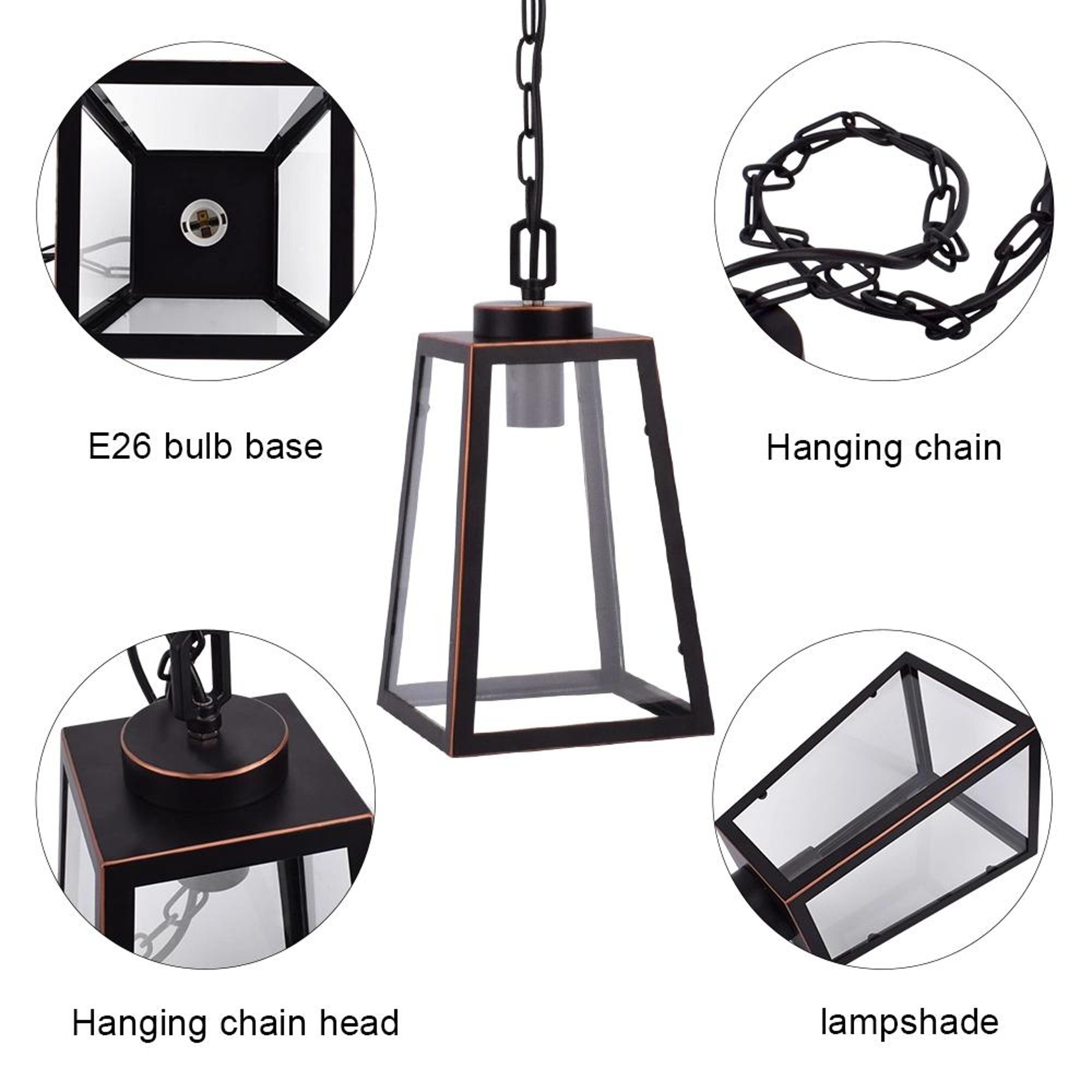 Bayfeve BF-CV6GDB Pendant-Lights - View #7