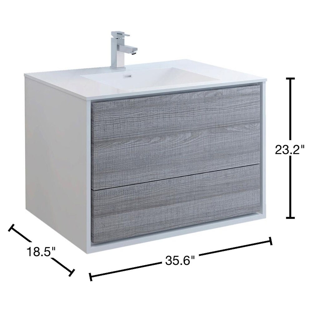 Fresca FCB9236HA-I Bath-Vanity-Combo - View #9