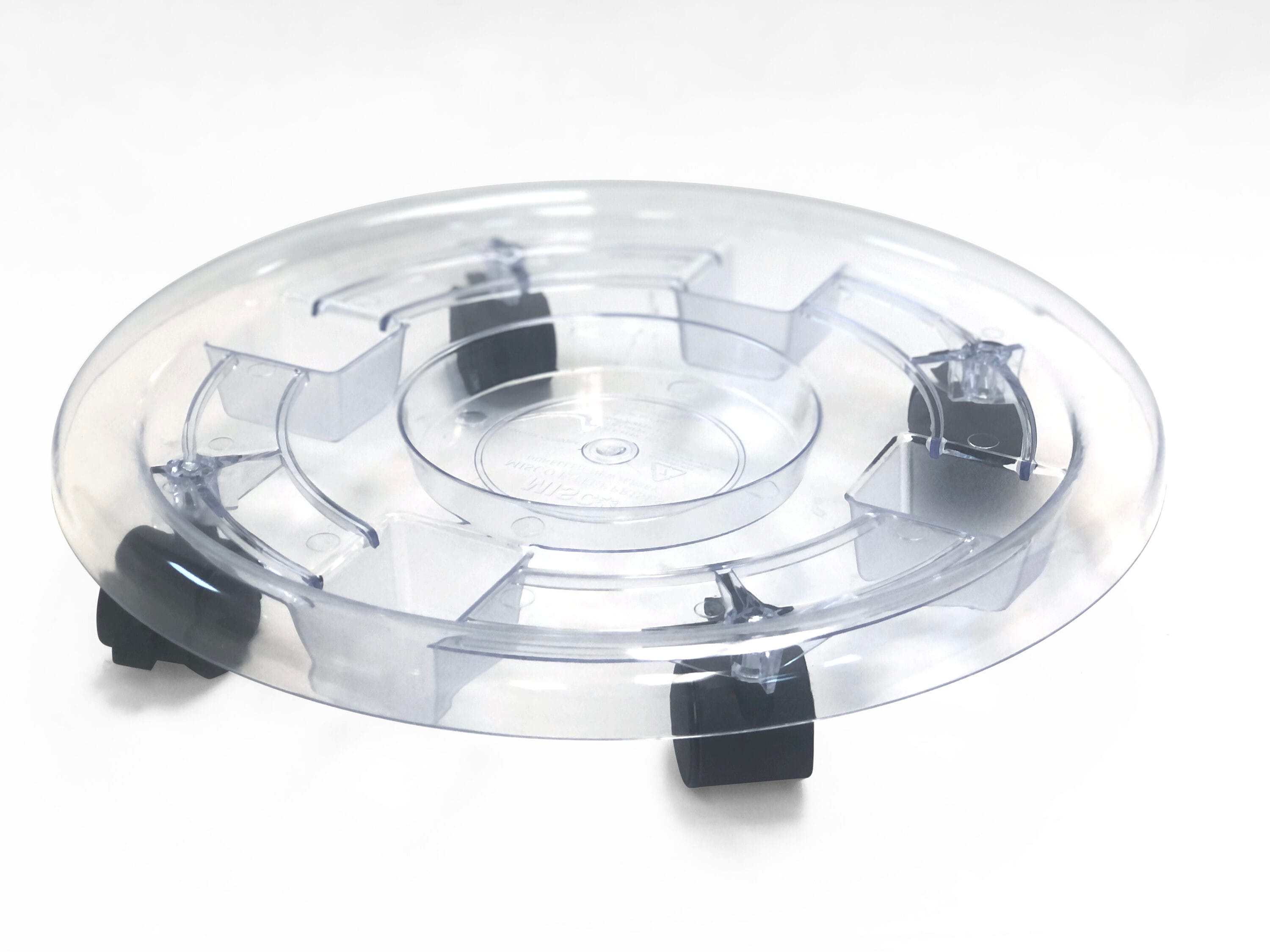 Style Selections PPC1616-16 16-in L x 16-in D x 3.34-in H Clear Plant Caddy