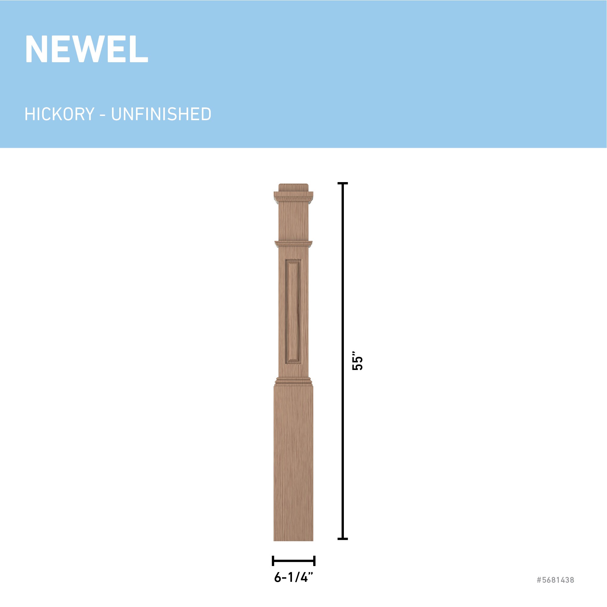 L.J. Smith Stair Systems LJRA-4091-HK Interior-Stairpart-Newel-Posts - View #3