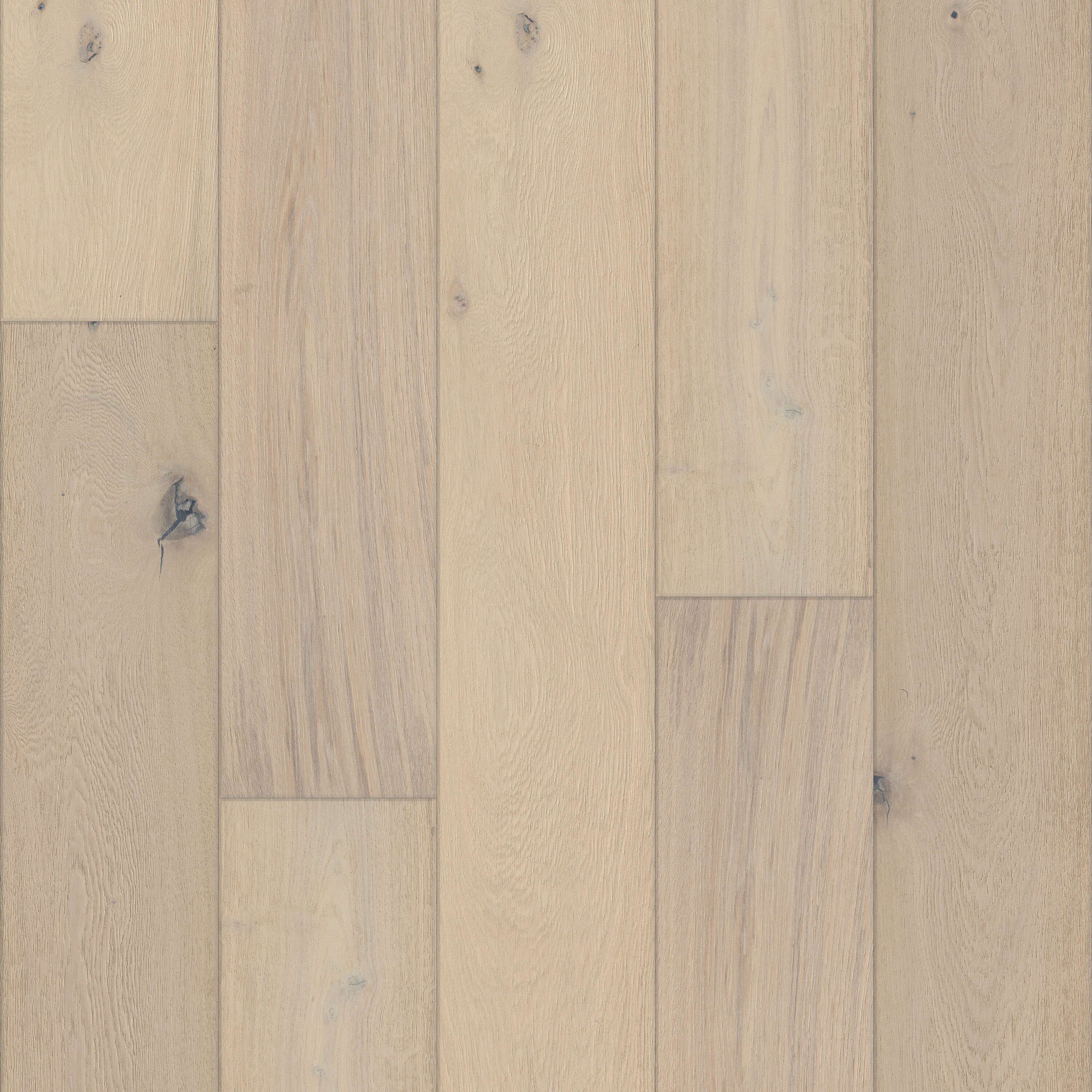Shaw LX77501135 Balladry 9.5 Tremont White oak Variable W x 5/8-in T x Varying Length Wirebrushed Engineered Hardwood Flooring ( 28.42-sq ft / Carton )