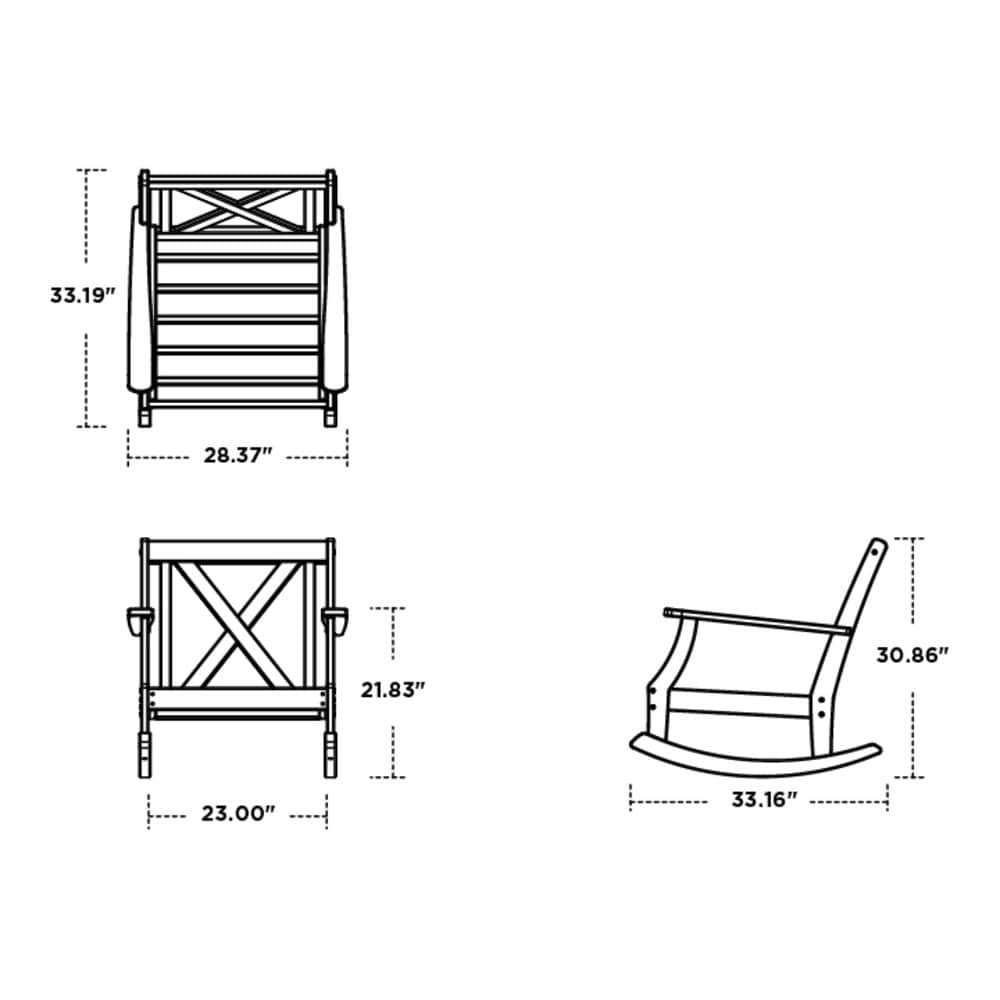 POLYWOOD 4501R-WH145991 Patio-Chairs - View #3