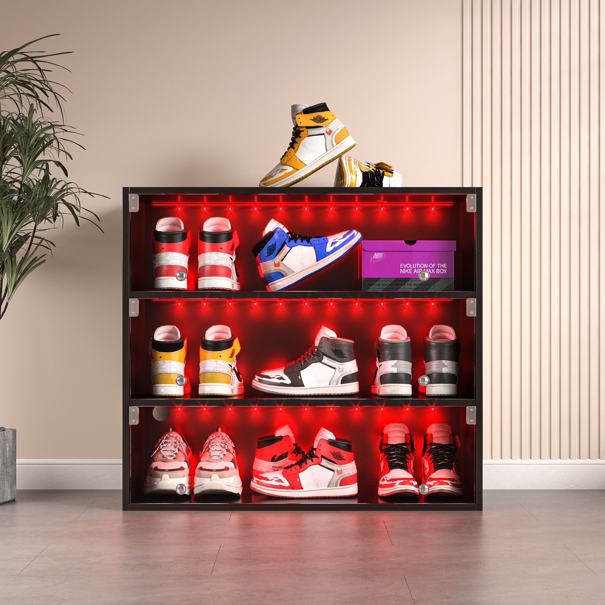 SINOFURN SYC080009BK Shoe-Racks - View #2
