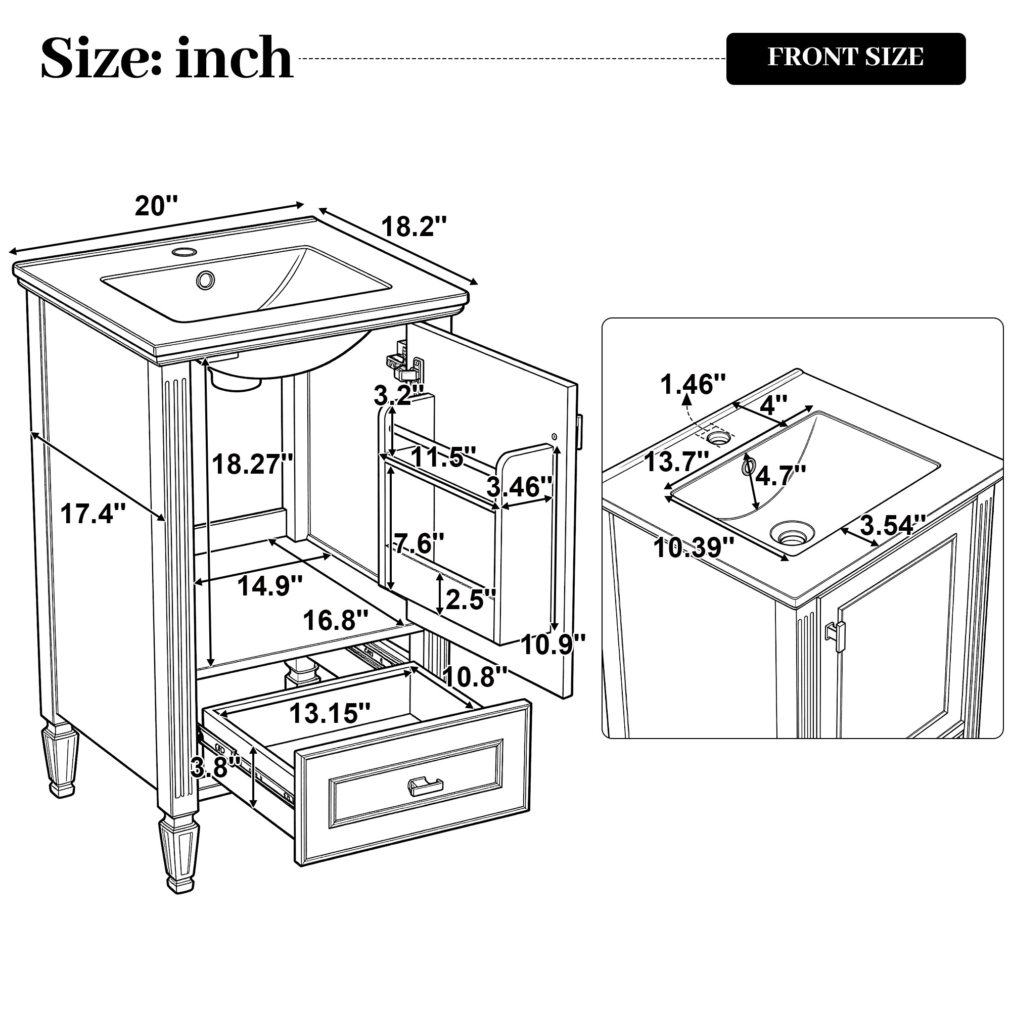 BEARSOLIM DJYC-N759P448333F Bath-Vanity-Combo - View #3