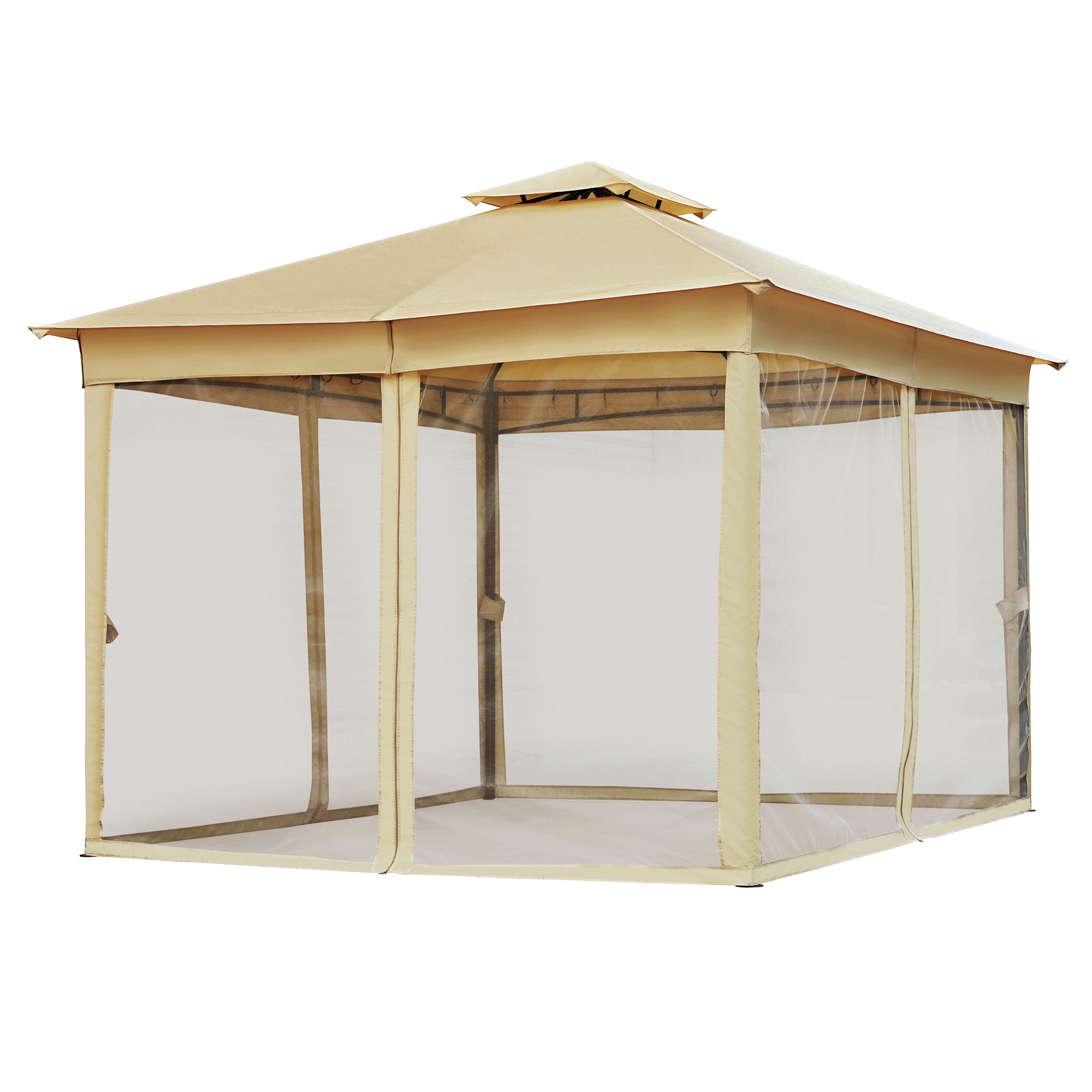 SINOFURN SYA990035GY Wood-Resin-Gazebos - View #15