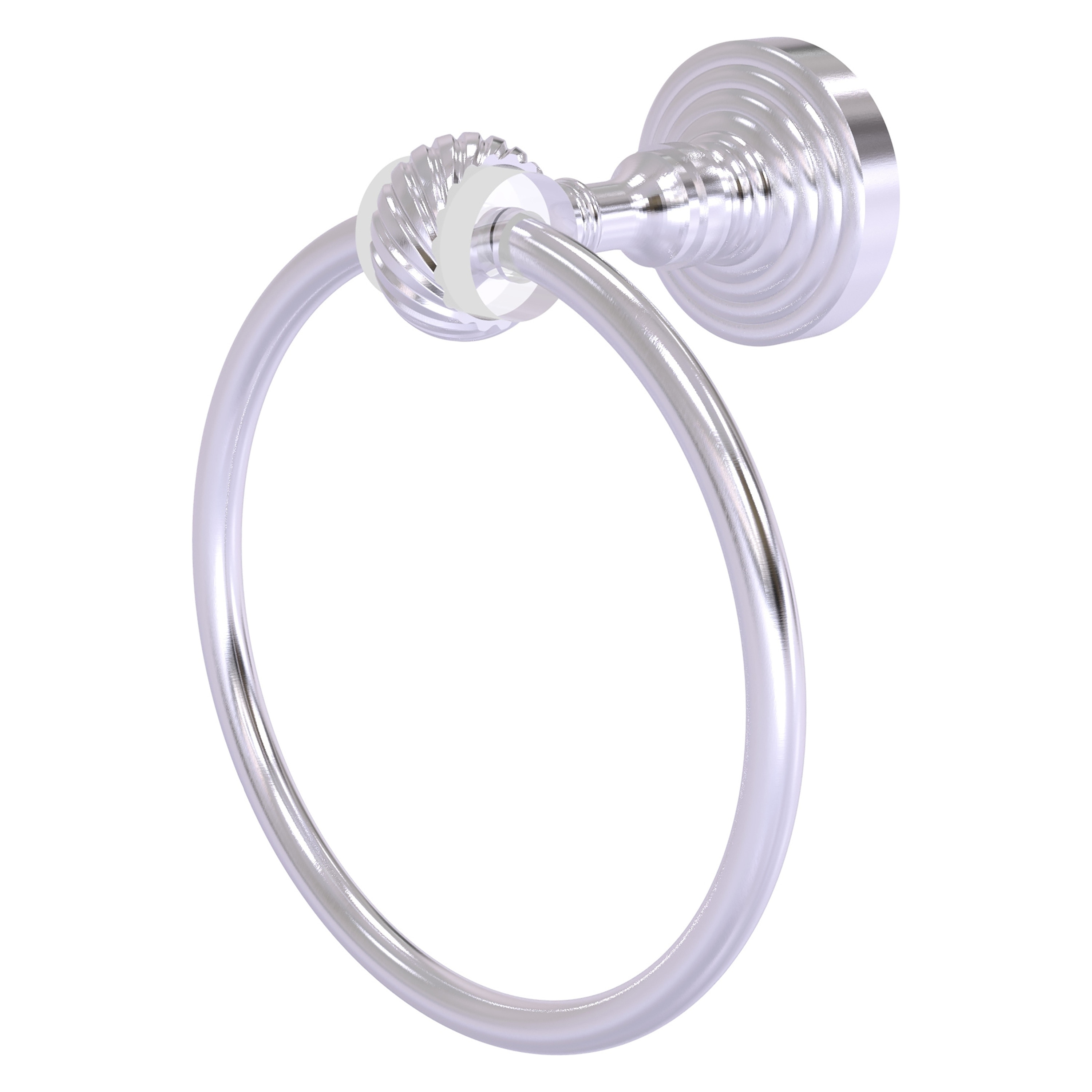 Allied Brass PG-16T-SCH Pacific Grove Satin Chrome Wall mount Single Towel Ring