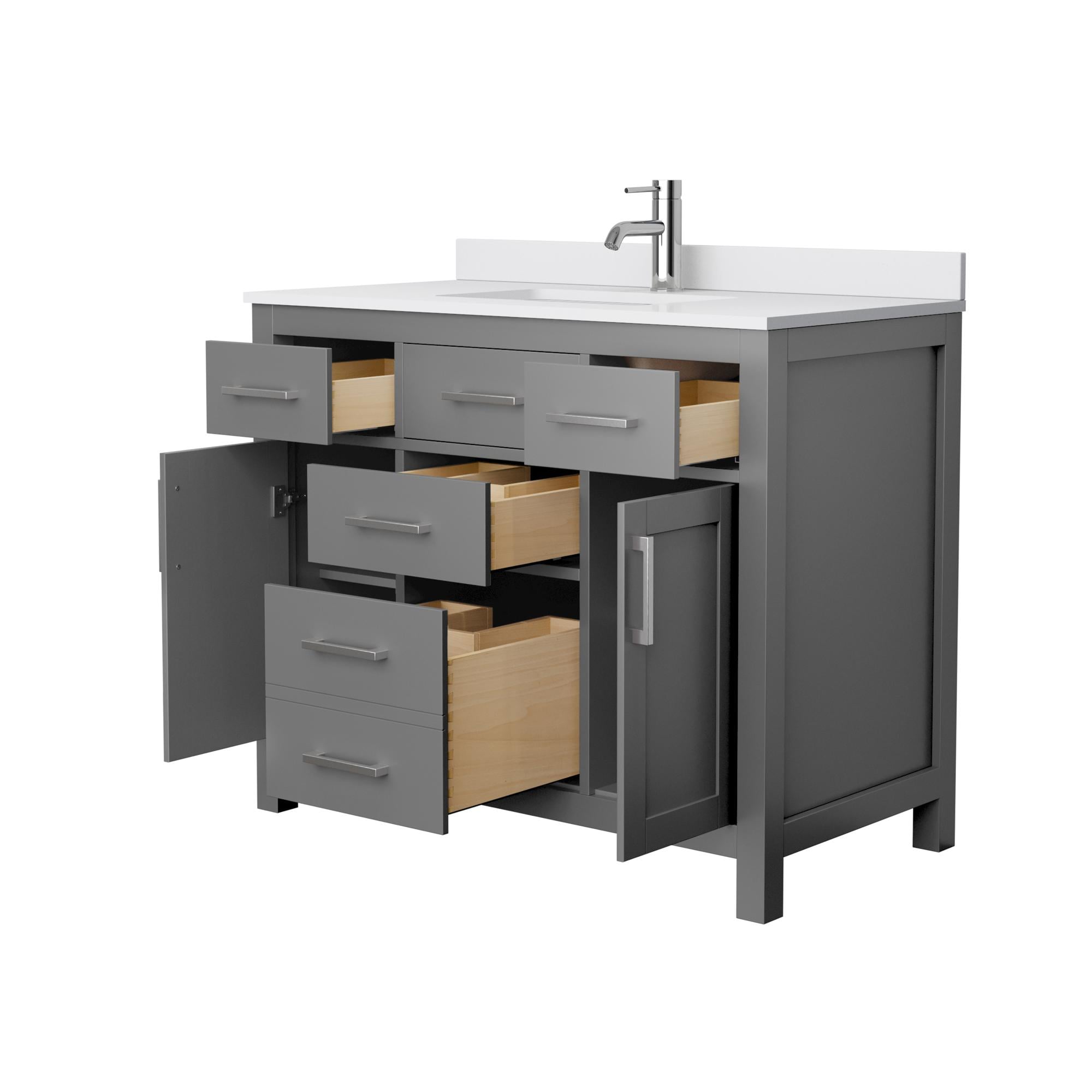 Wyndham Collection WCG242442SKGWCUNSMXX Bath-Vanity-Combo - View #3