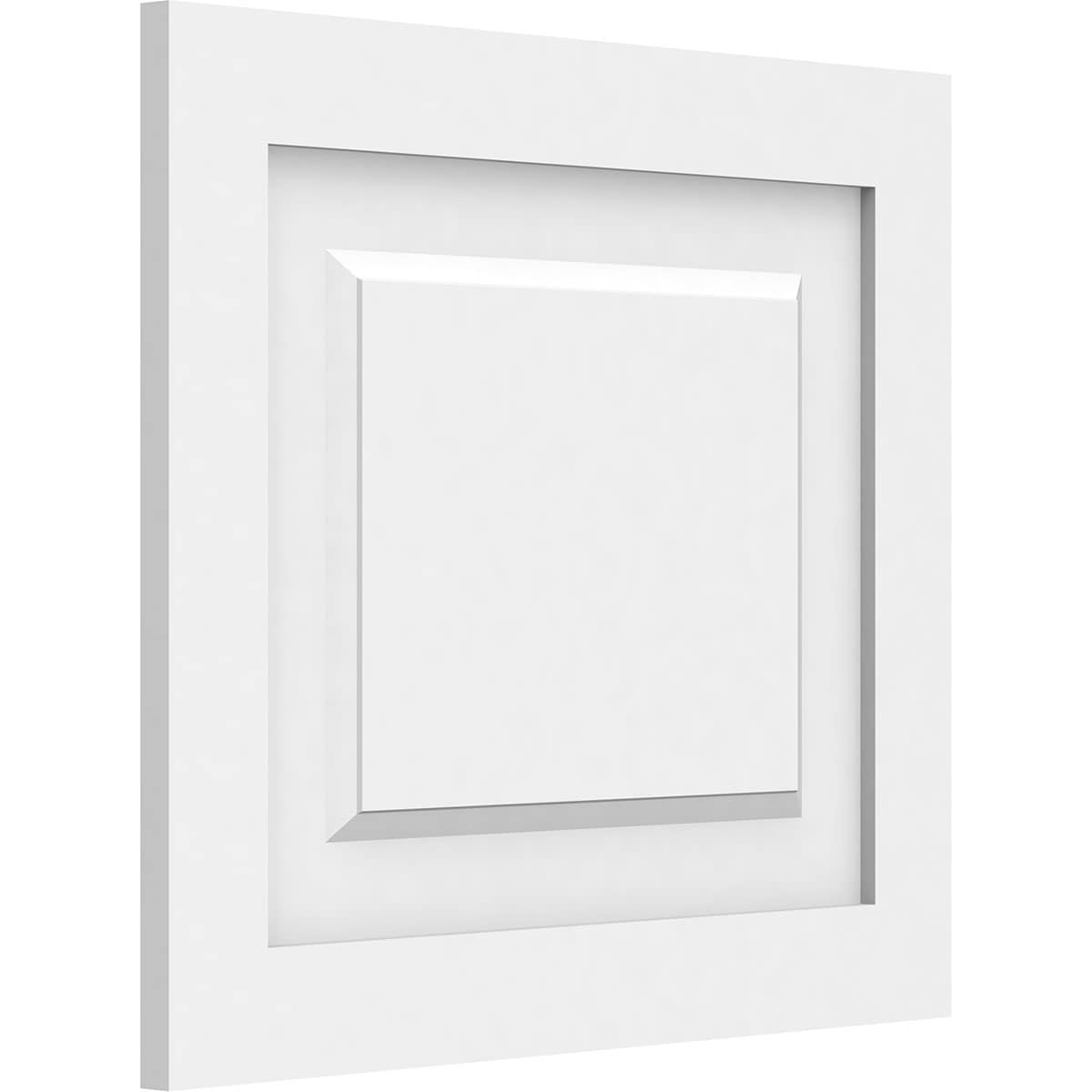 Ekena Millwork WALP18X16X062HAR 18-in x 16-in Smooth Paintable/Stainable White PVC Fretwork Wall Panel ( 2-sq ft )