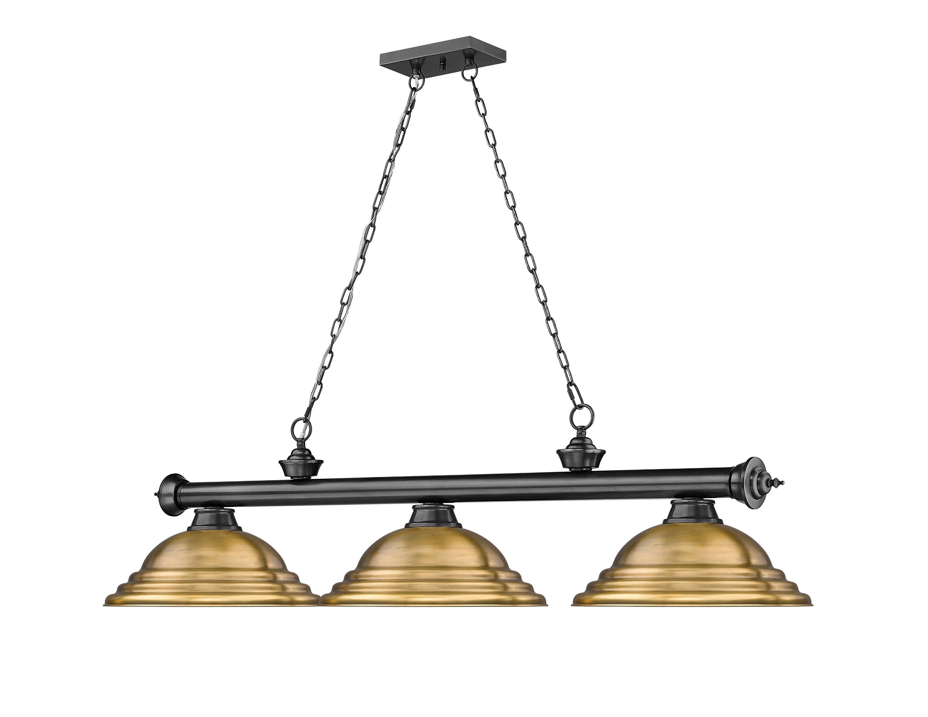 Z-Lite 2306-3BP-SRB Pool-Table-Lighting - View #3