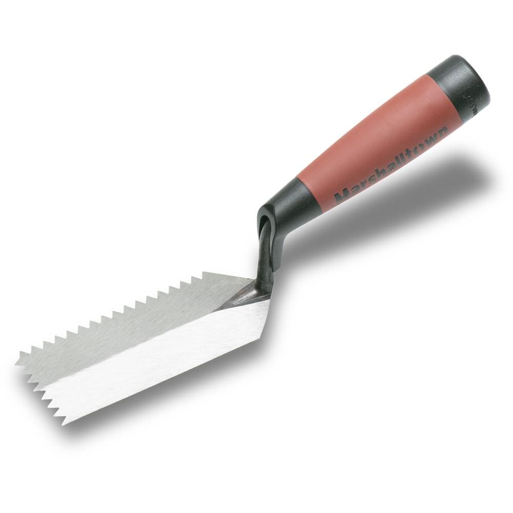 Marshalltown 52VND 3/16-in x 1/4-in Ground Steel V-notch Ceramic Floor Trowel