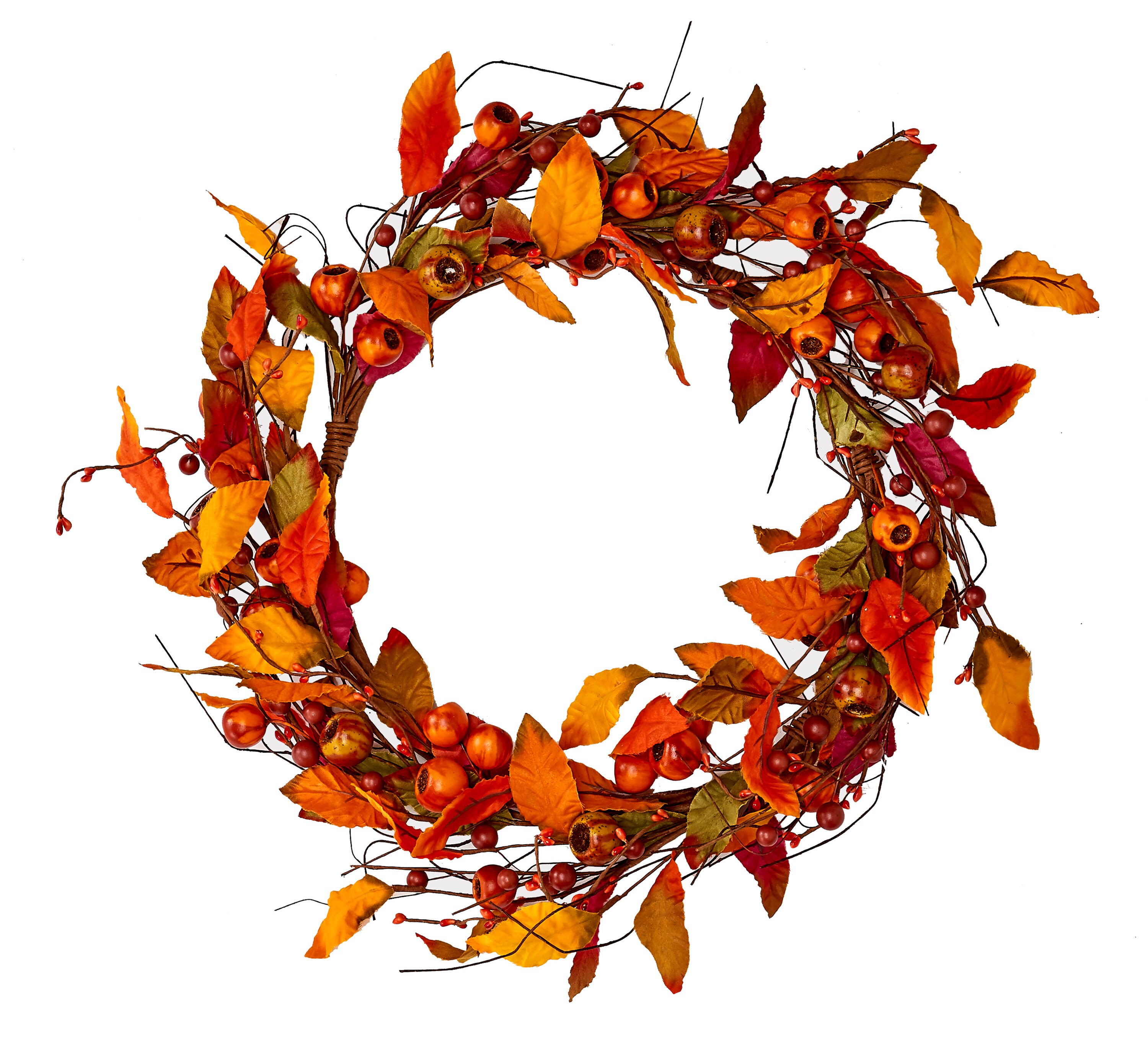 Worth Imports 7930 1.8-ft 22-in Leaves Artificial Wreath