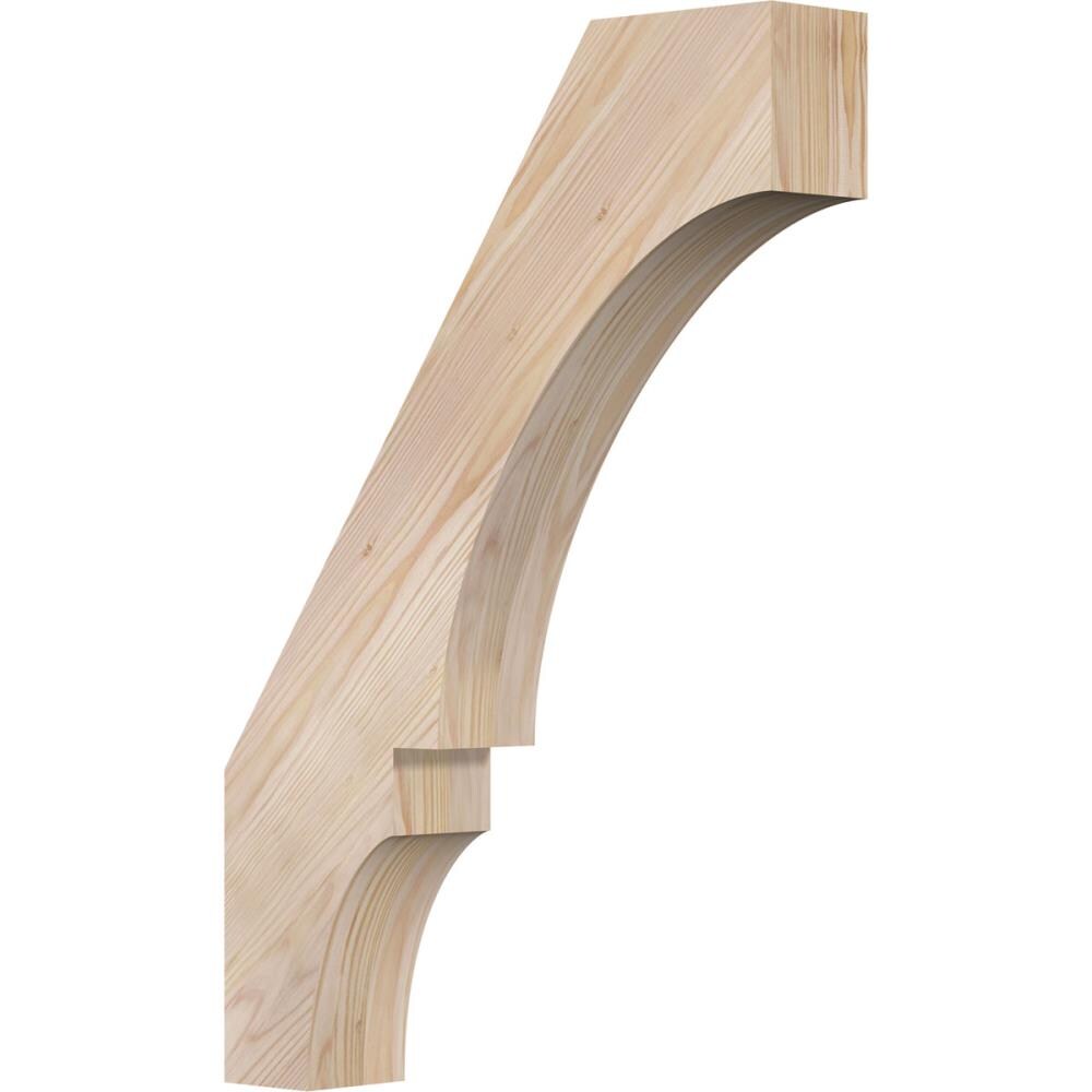 Ekena Millwork BRC04X18X26BOA00SDF 3-1/2-in x 18-in x 26-in Douglas Fir Unfinished Wood Balboa Smooth Knee Brace