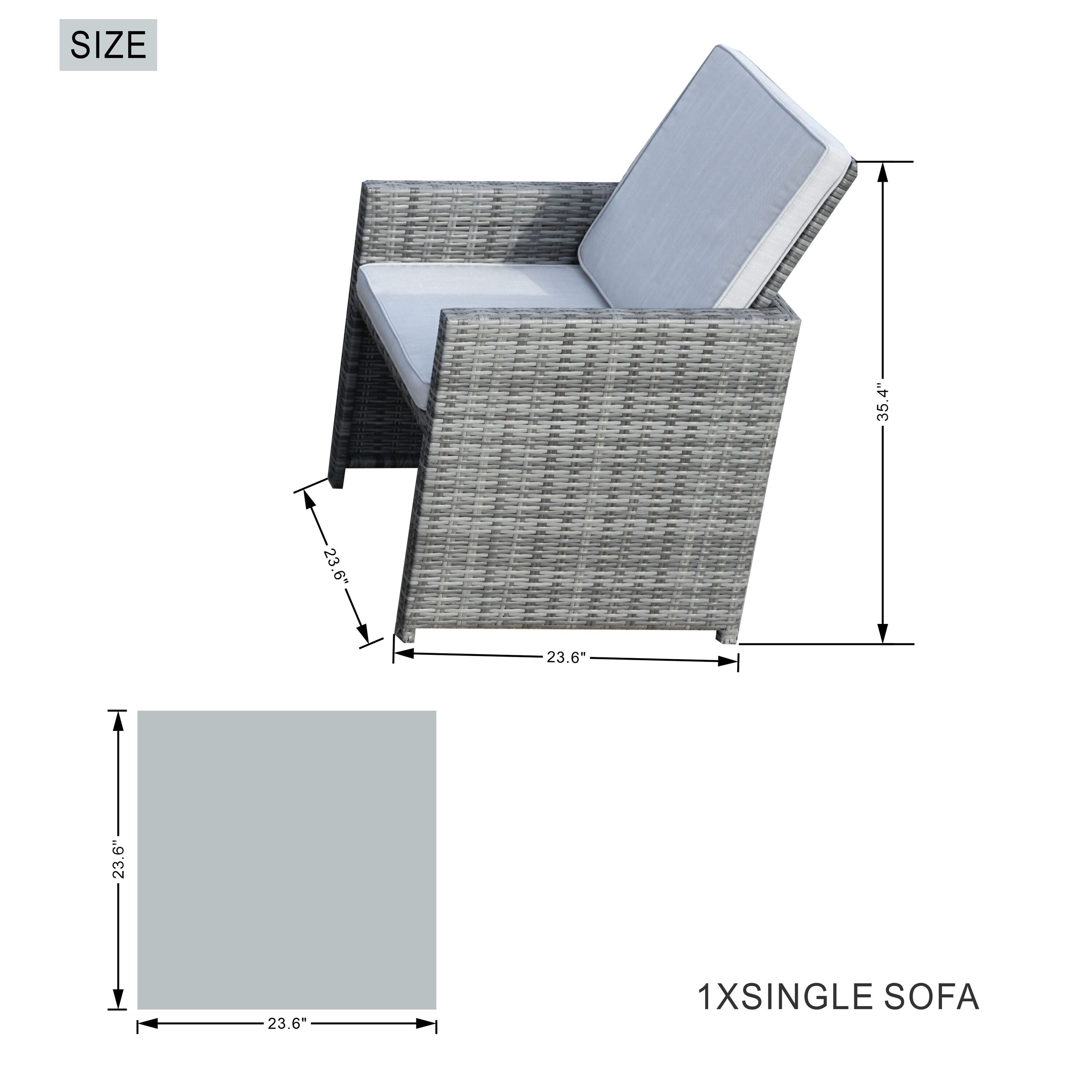 Direct Wicker DWG-1634RA-BR Patio-Dining-Sets - View #10